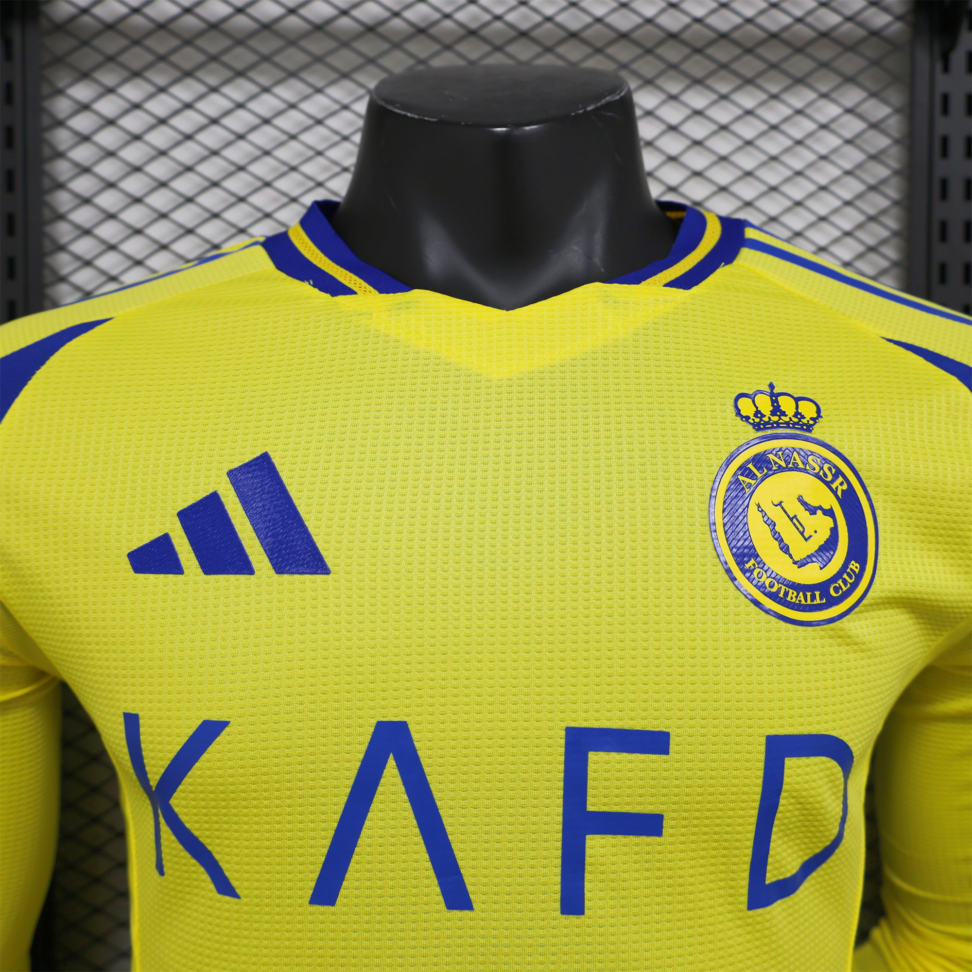 Al Nassr Riyadh Victory 24-25 Home Long Sleeve Jersey - Player Version - ReplicasJersey