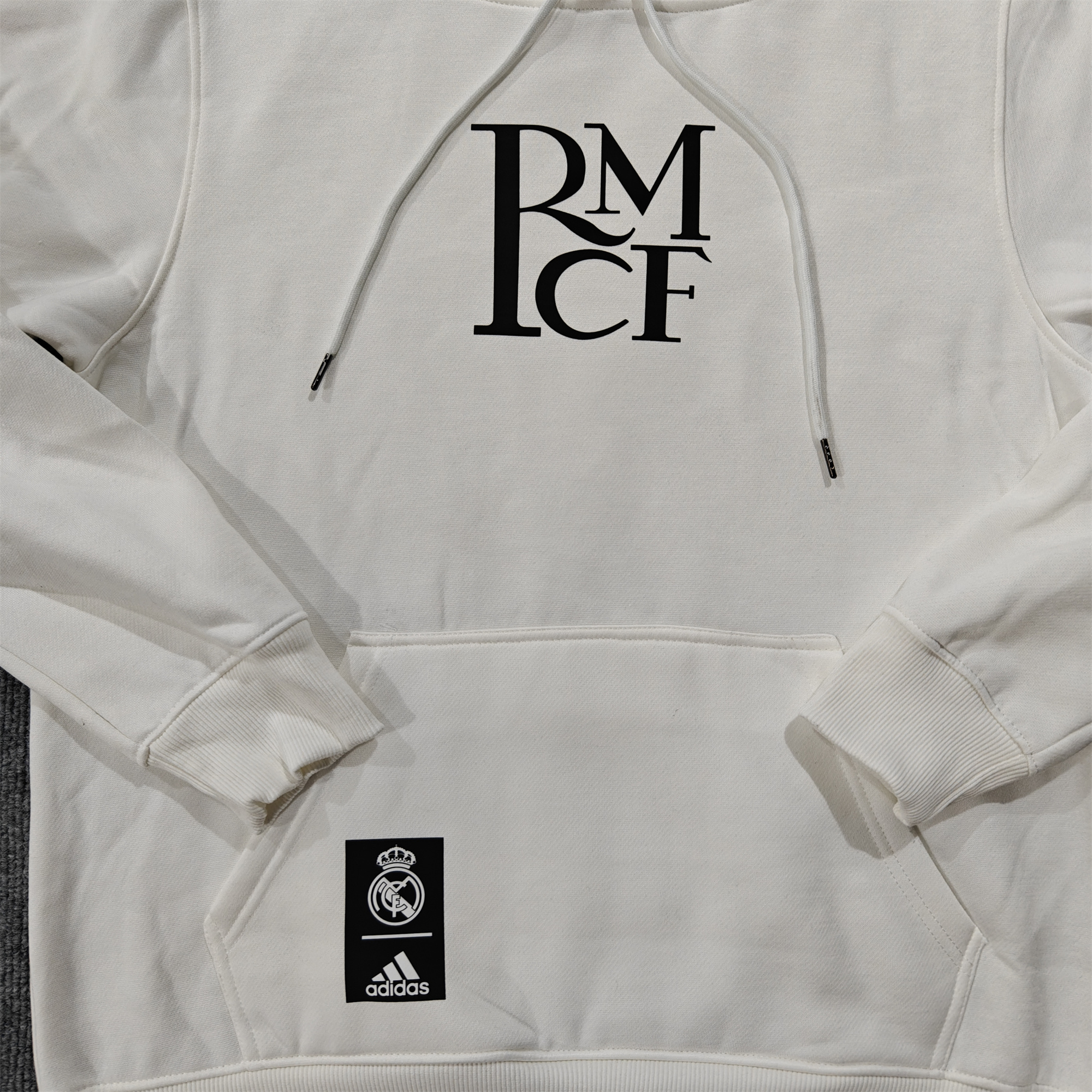 Real Madrid 24-25 RMCF Concept Hoodie - Off White - ReplicasJersey