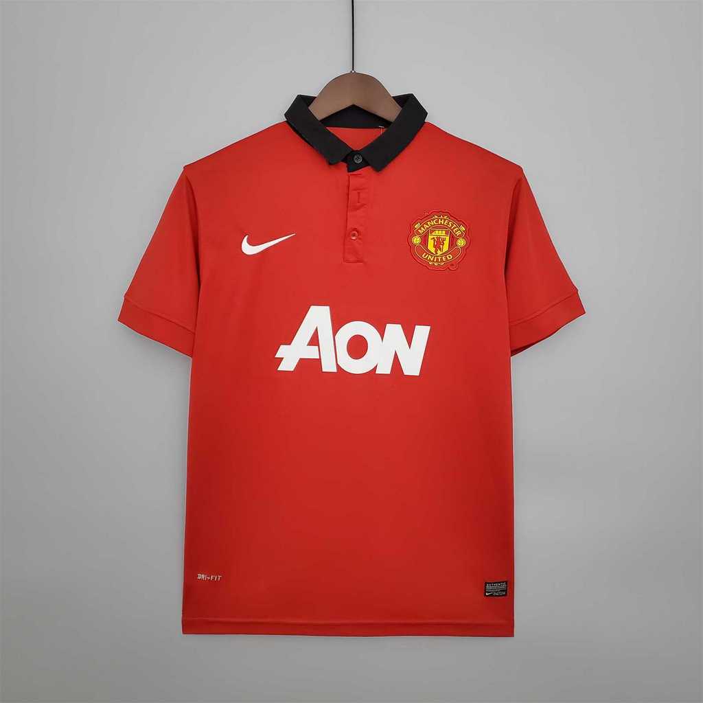 Manchester United Retro 13-14 Home Stadium Jersey - ReplicasJersey