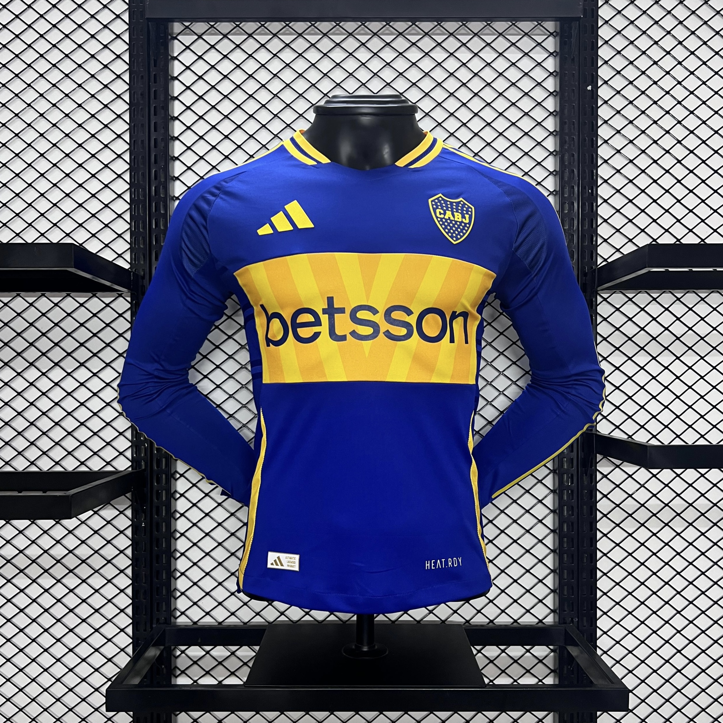 Boca Juniors 24-25 Home Long Sleeve Jersey - Player Version - ReplicasJersey
