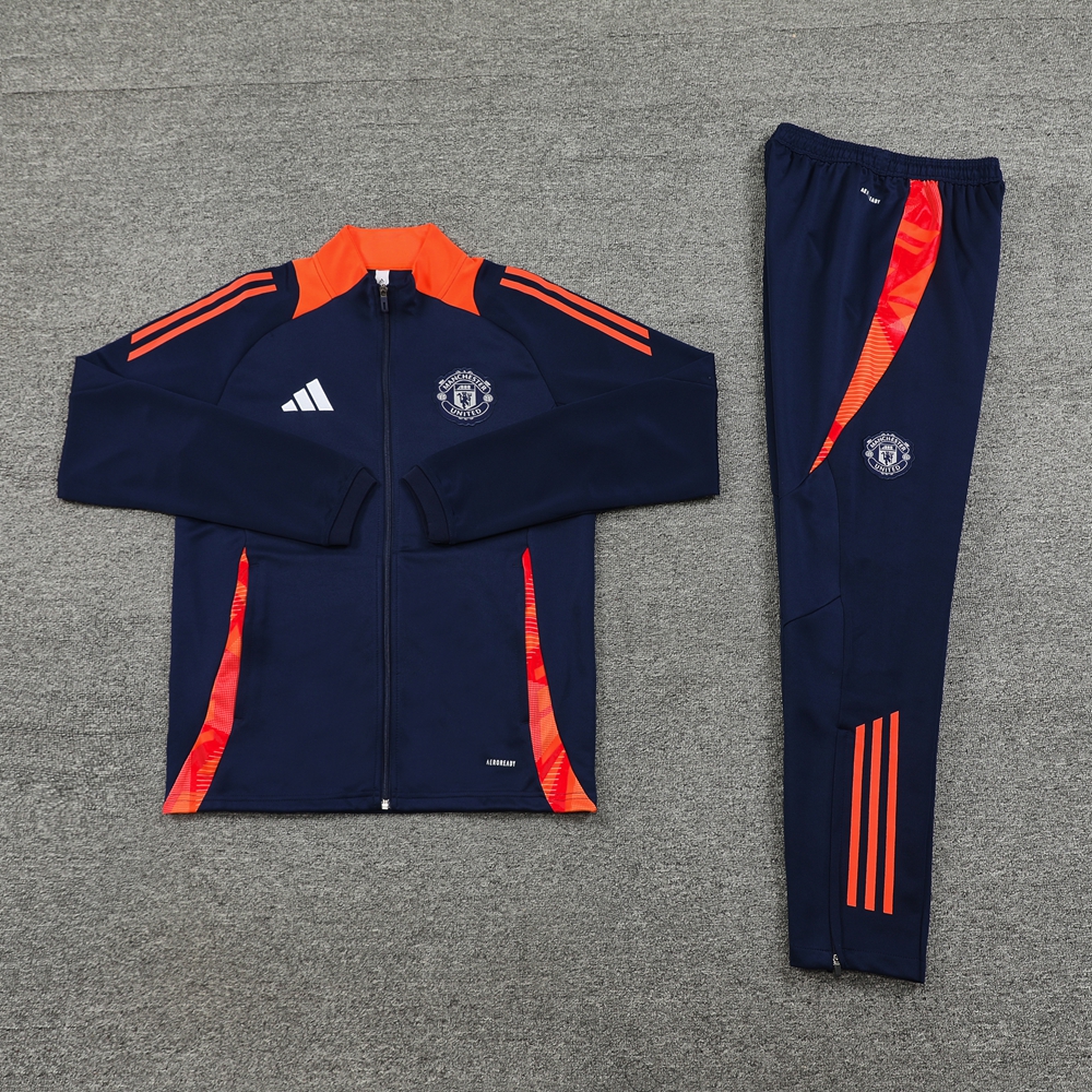 Manchester United 24-25 Jacket Training Tracksuit - Royal Blue - ReplicasJersey