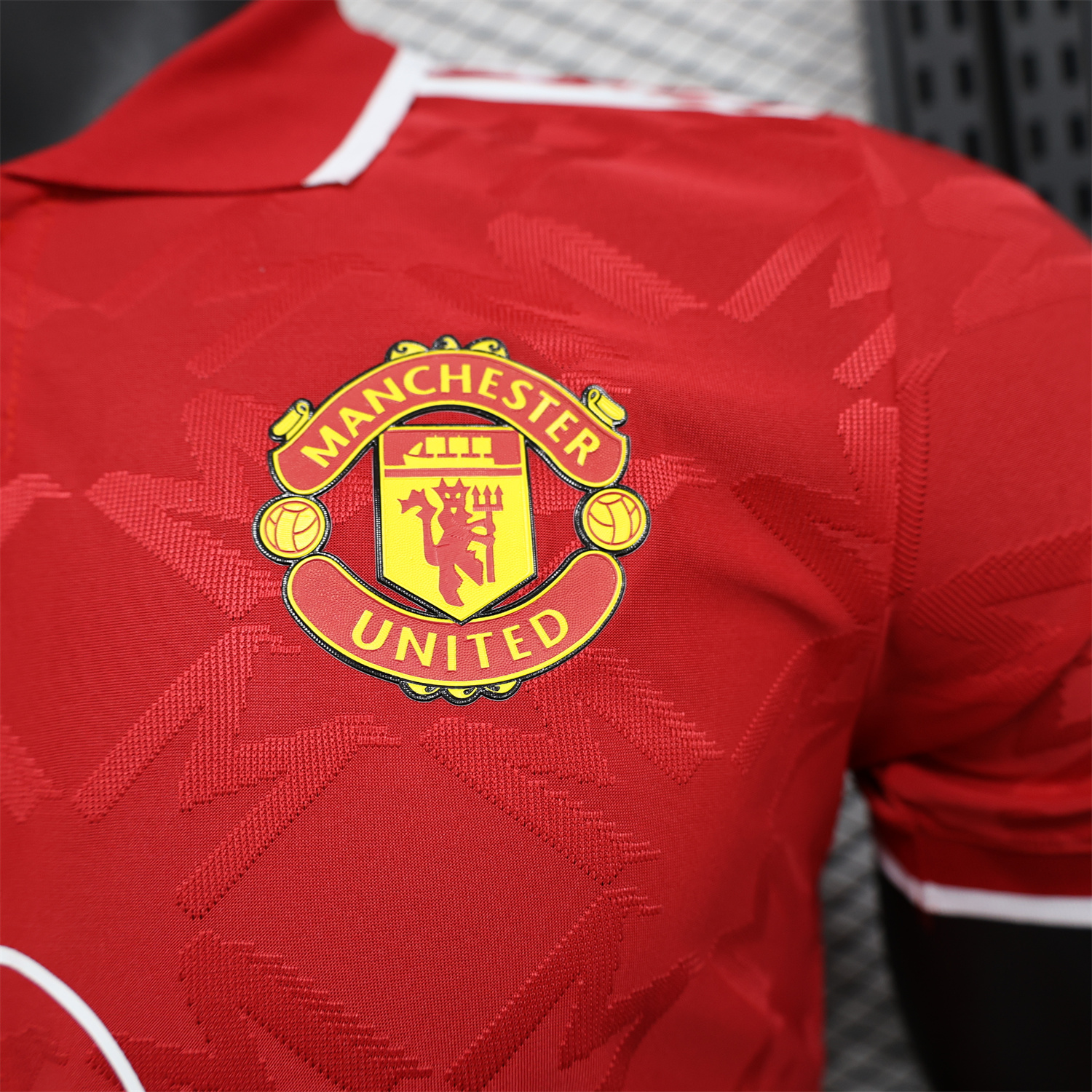 Manchester United 24-25 Red POLO Jersey - Player Version - ReplicasJersey