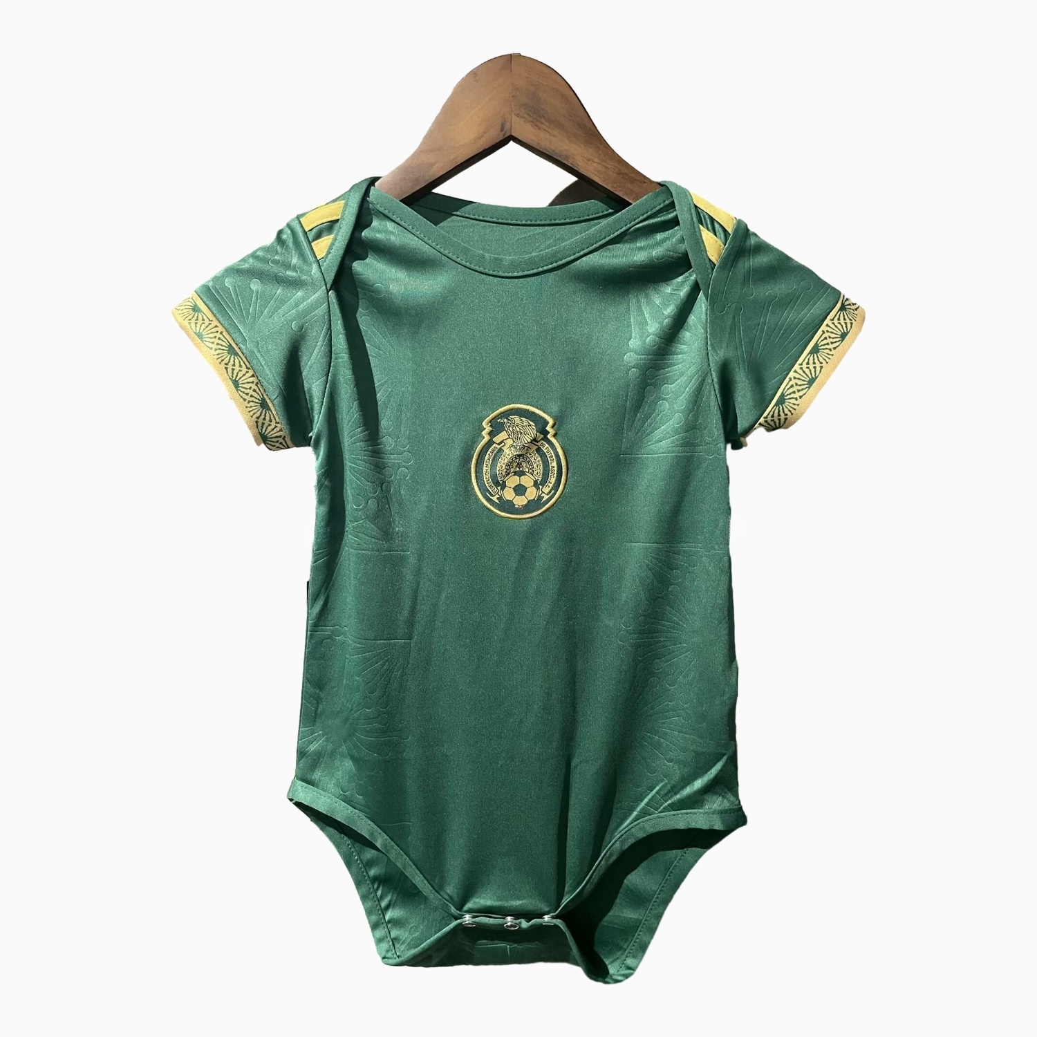Mexico 2025 Gold Cup Green Baby Crawling Suit - ReplicasJersey