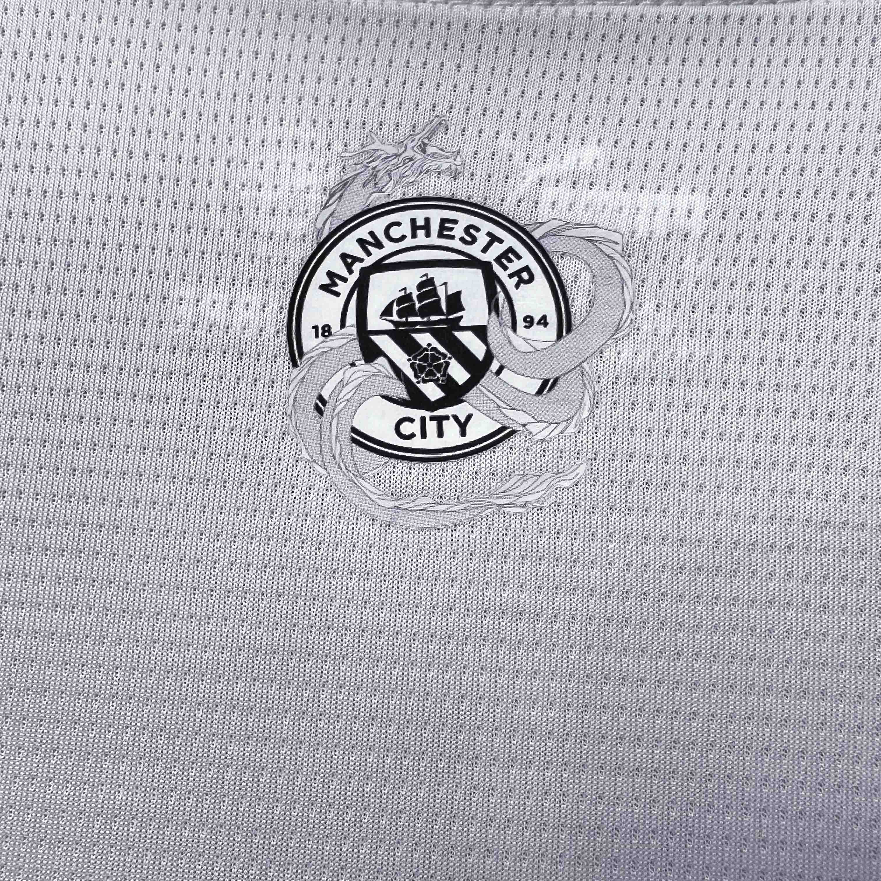 Manchester City 2024 Chinese New Year Pre-match Jersey - Fans Version - ReplicasJersey