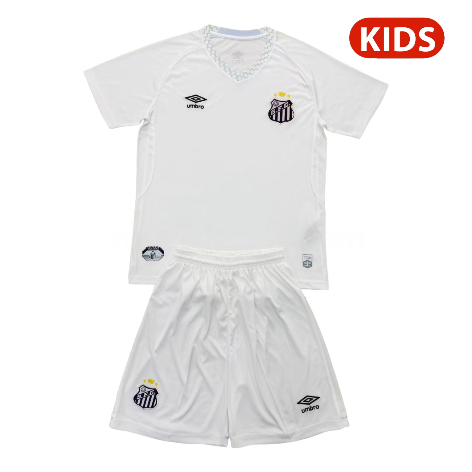 Santos 25-26 Home Unsponsored Kids Kit - ReplicasJersey