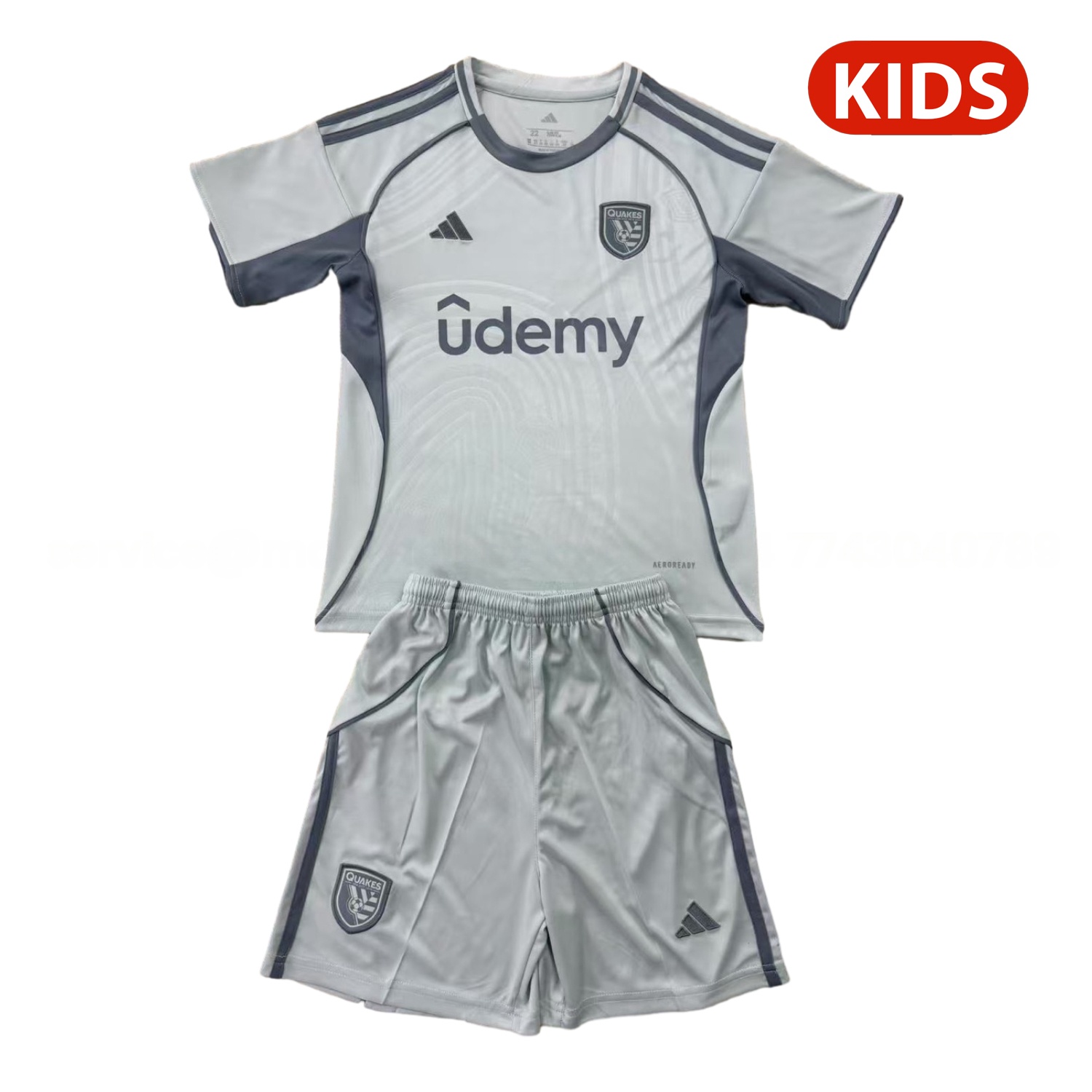 San Jose Earthquakes 25-26 Pre-Match Training Kids Kit - ReplicasJersey