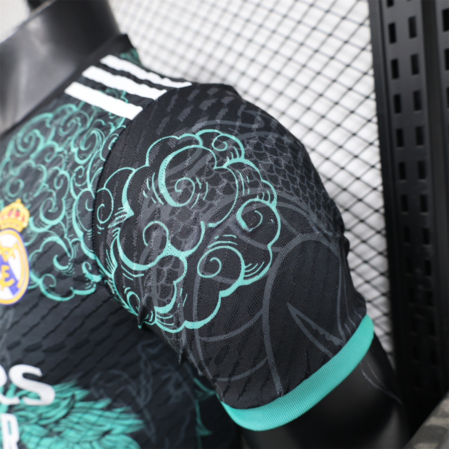Real Madrid 24-25 Black and Green Loong Jersey - Player Version - ReplicasJersey