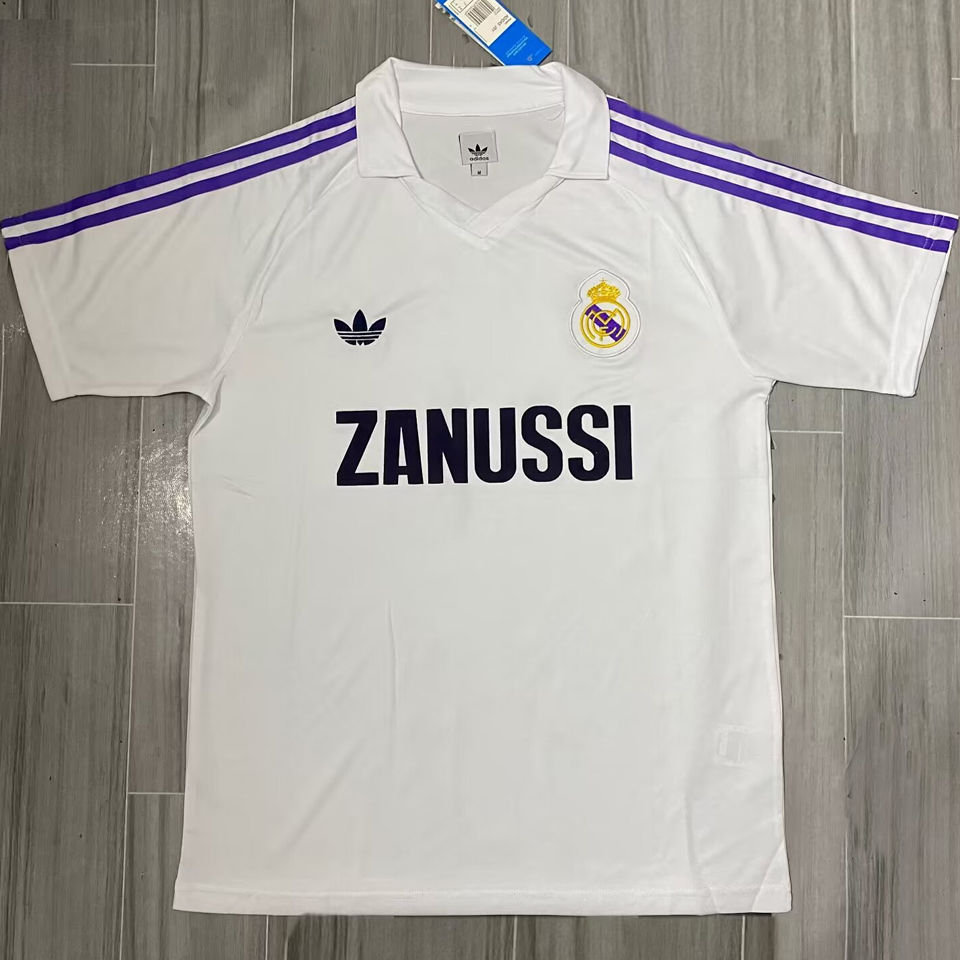 Retro Real Madrid 1984-85 Home Stadium Jersey - ReplicasJersey