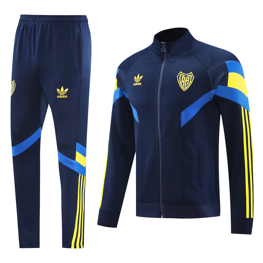 Boca Juniors 24-25 Jacket Training Tracksuit - Deep Blue Top and Pants - ReplicasJersey