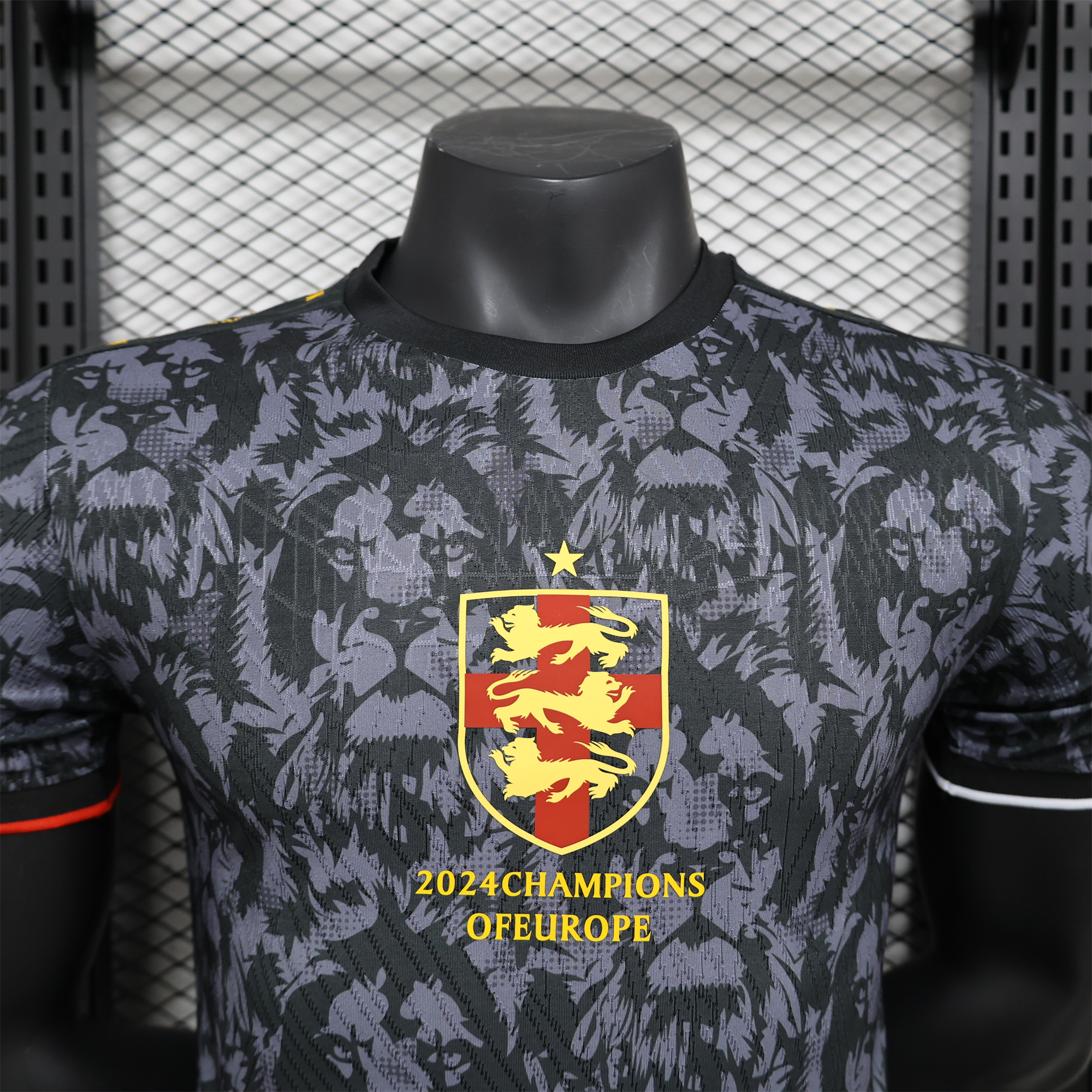 England 2024 Black The Lions Special Edition Jersey - Player Version - ReplicasJersey