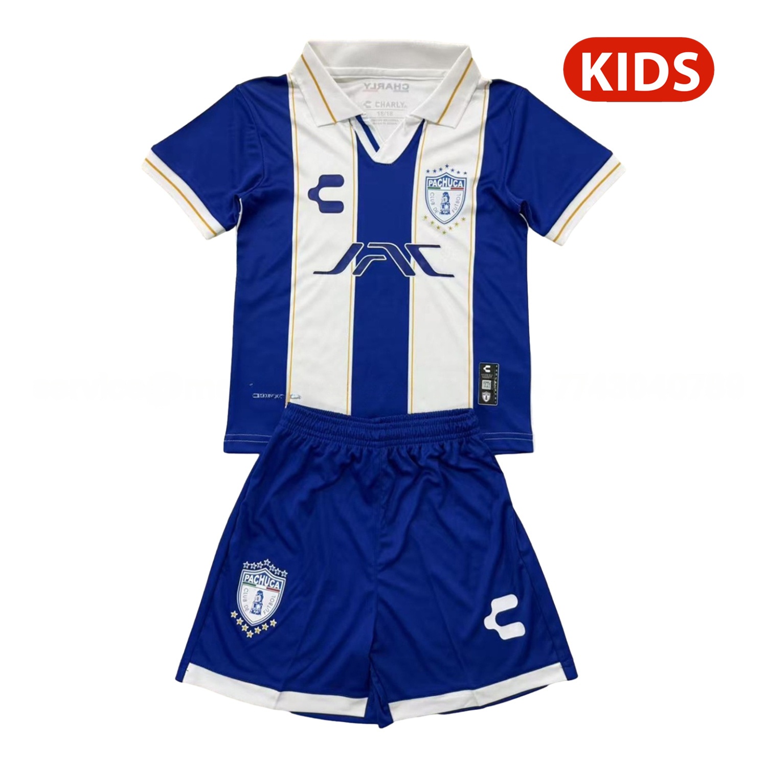 Pachuca 25-26 Home Kids Kit - ReplicasJersey