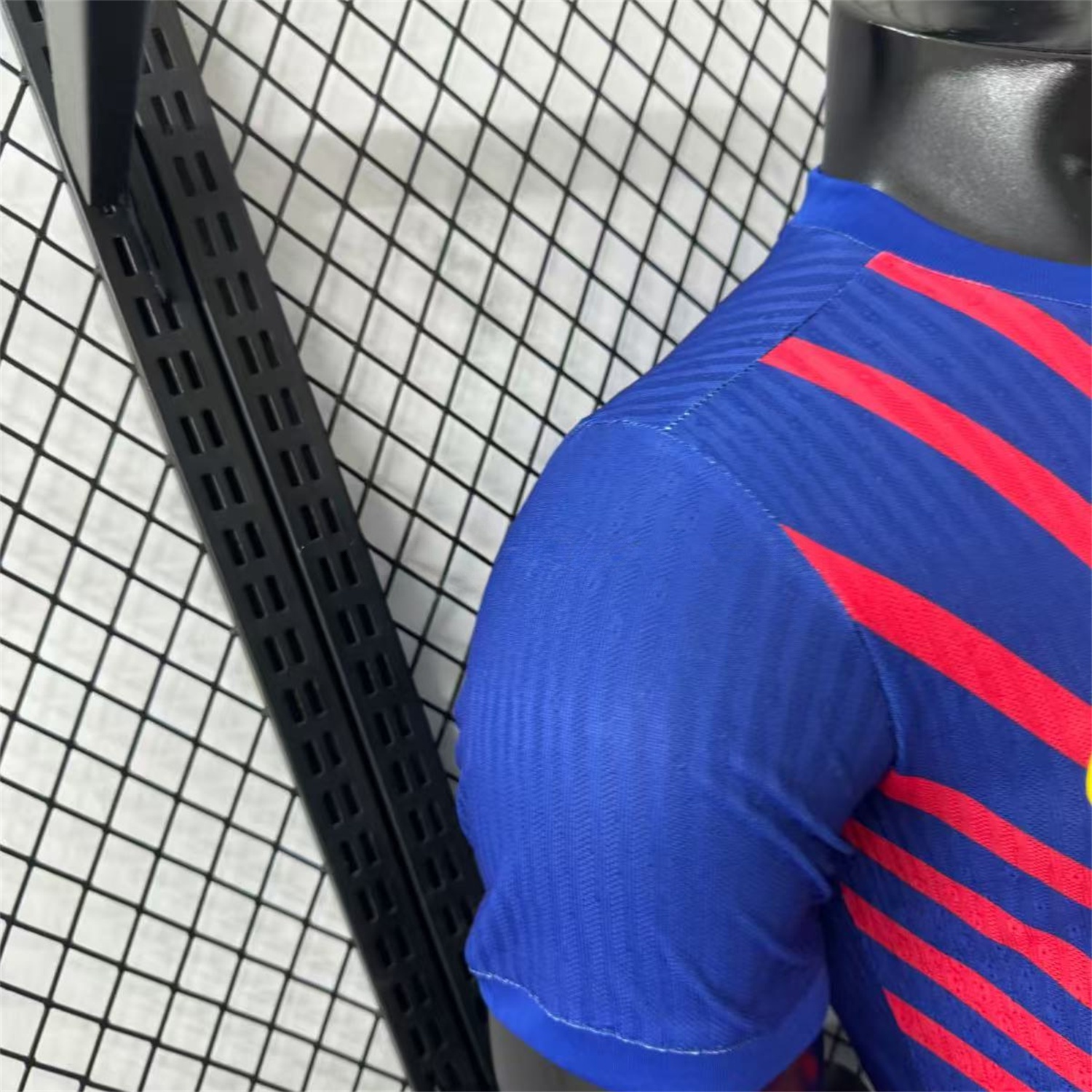 B.A.R.S.A 25-26 One Piece Red Silhouette Special Blue Jersey - Player Version - ReplicasJersey