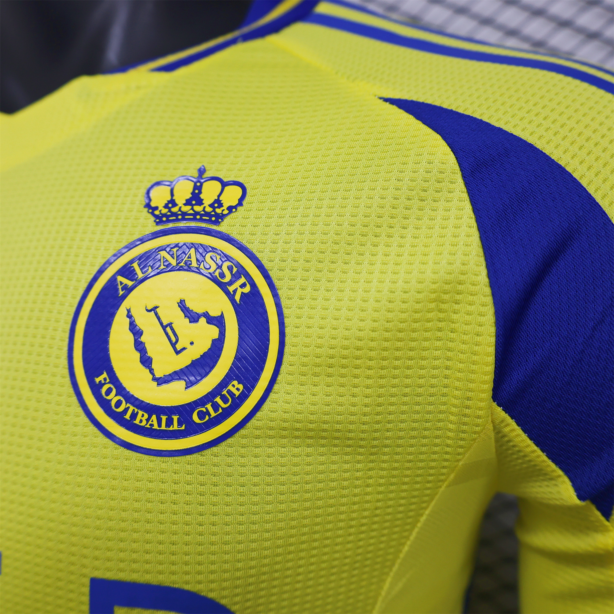 Al Nassr Riyadh Victory 24-25 Home Long Sleeve Jersey - Player Version - ReplicasJersey