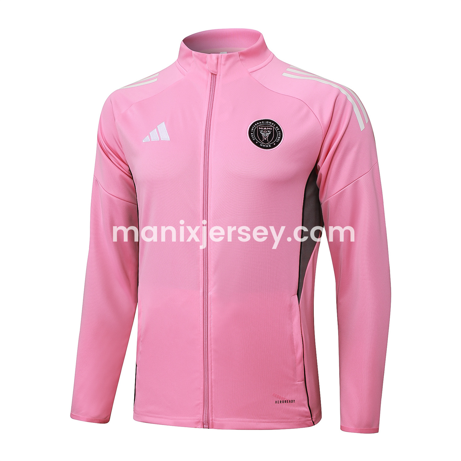 Kids INT M.A.M 25-26 Kids Jacket Training Tracksuit - Pink Top and Black Pants - ReplicasJersey