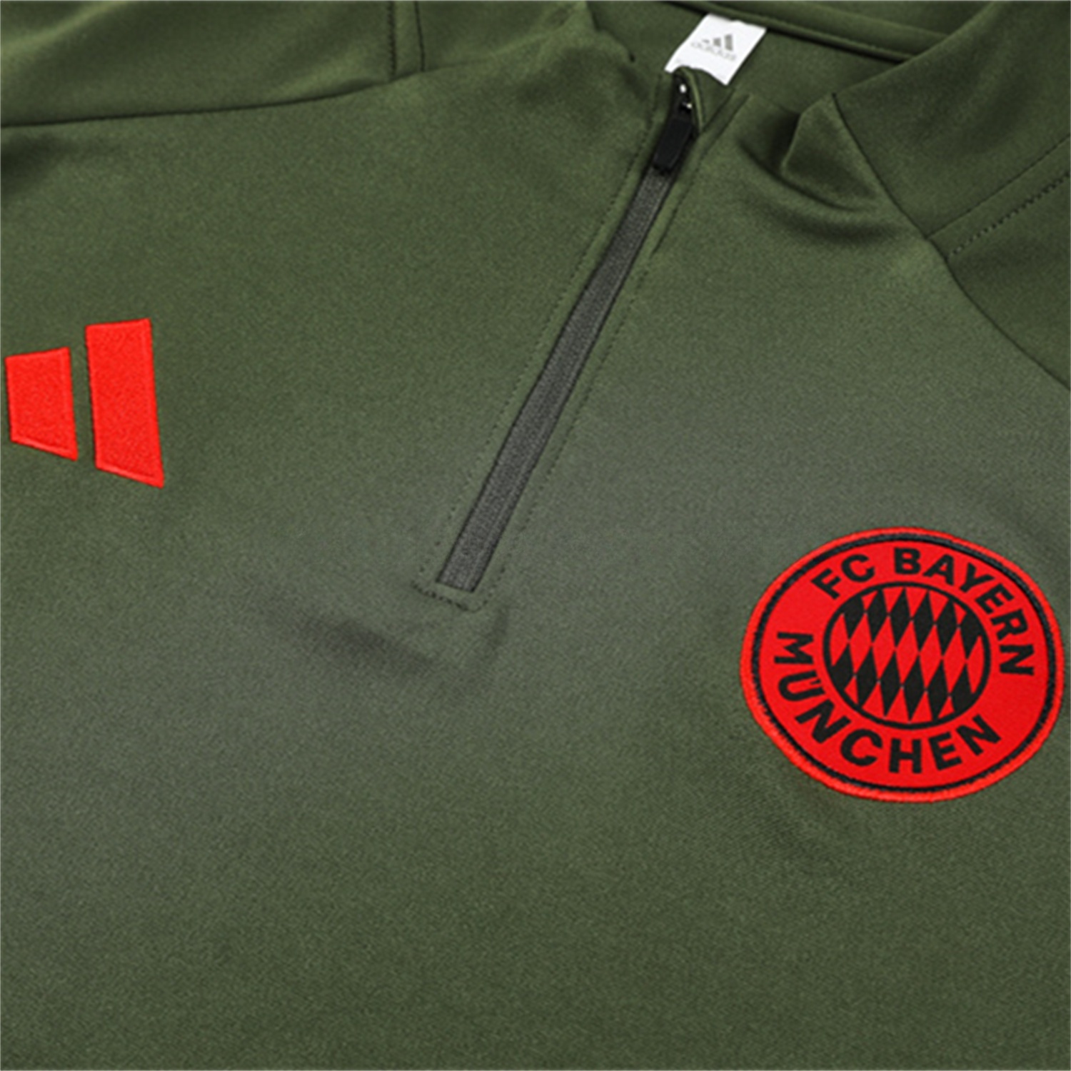 Bayern Munich 25-26 Kid Long Sleeves Training Set - Green Top & Black Pants - ReplicasJersey
