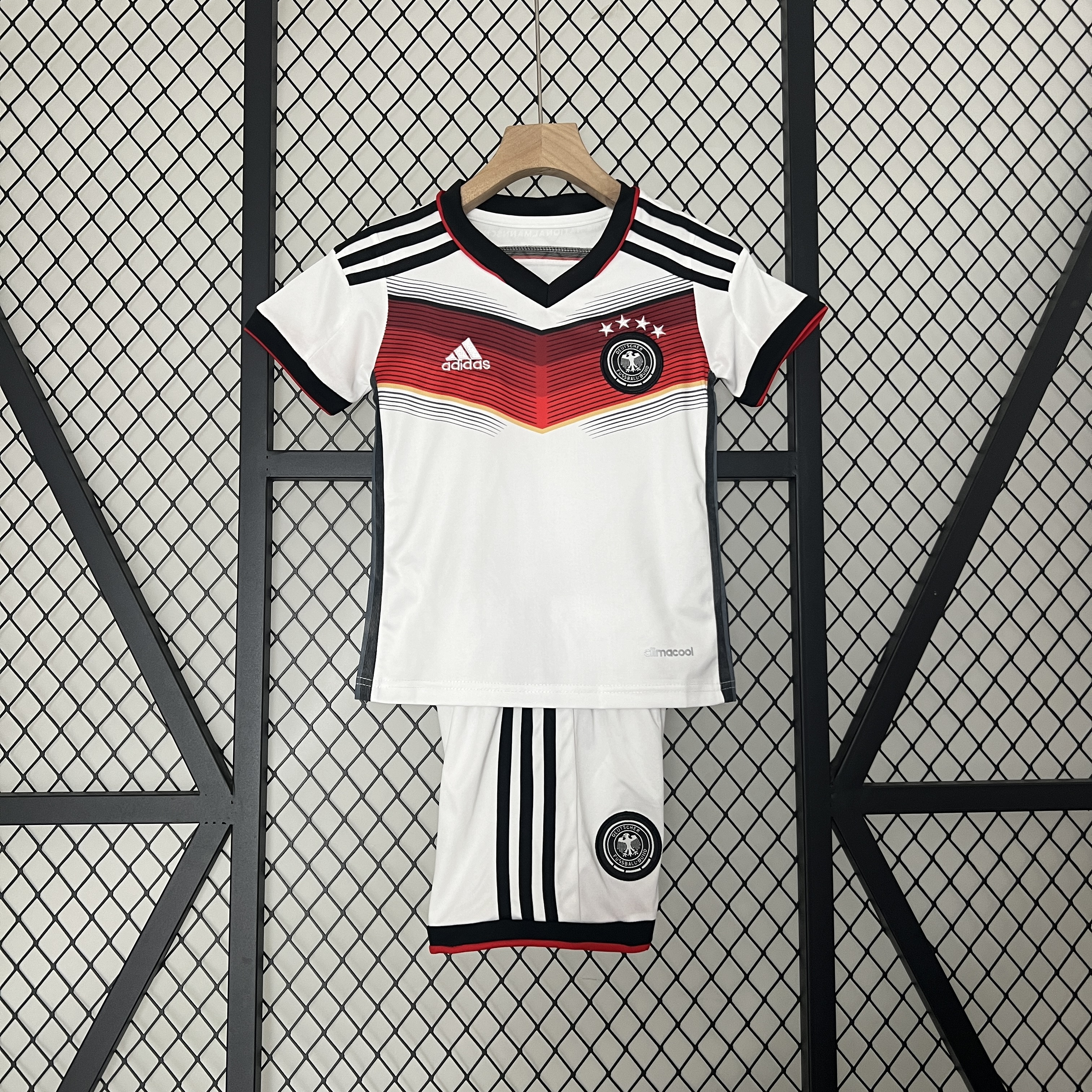 Retro Germany 2014 Home Stadium Kids Kit - ReplicasJersey