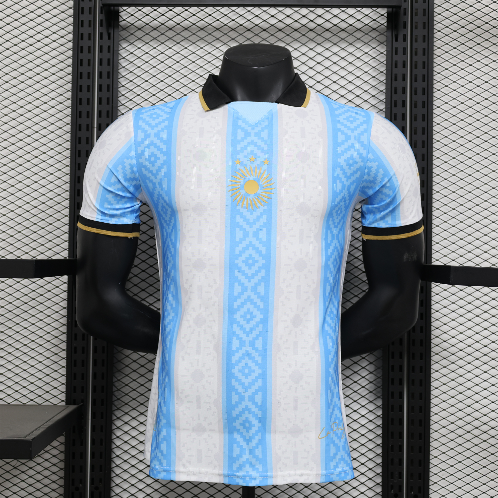Argentina 2024-25 COMMA Messi Jersey - Player Version - ReplicasJersey
