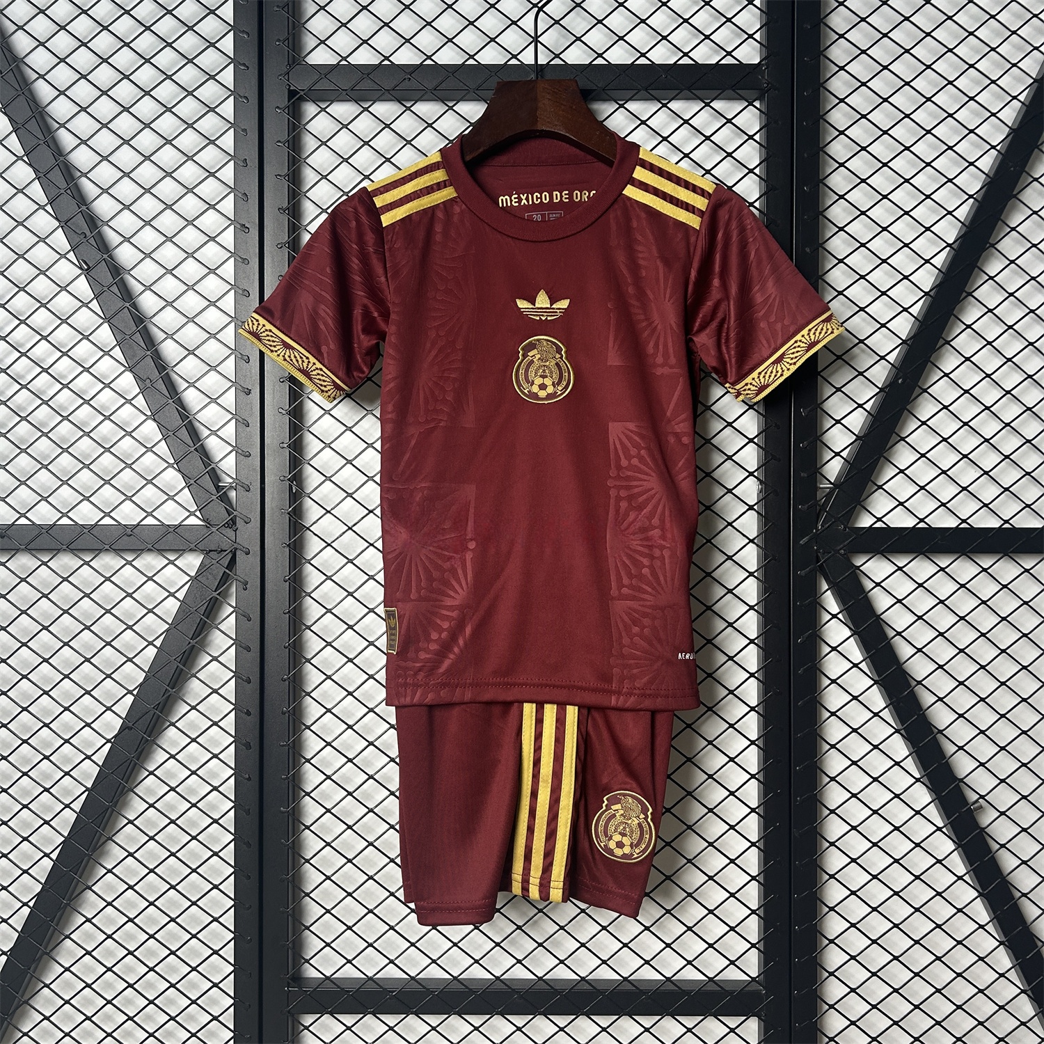 Mexico 2025 Gold Cup Red Special Edition Kids Kit - ReplicasJersey