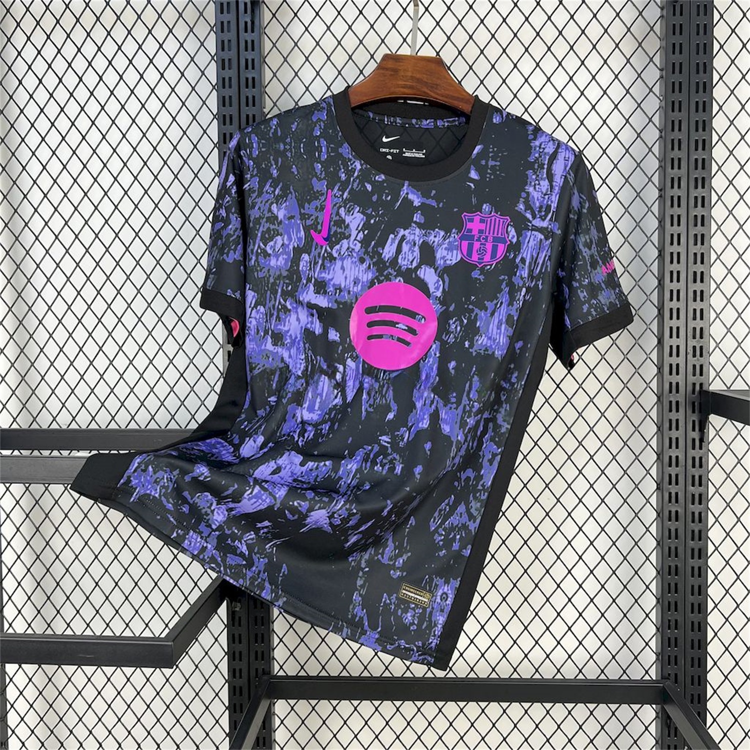 B.A.R.S.A 25-26 Purple Rock Pattern Jersey - Fans Version - ReplicasJersey