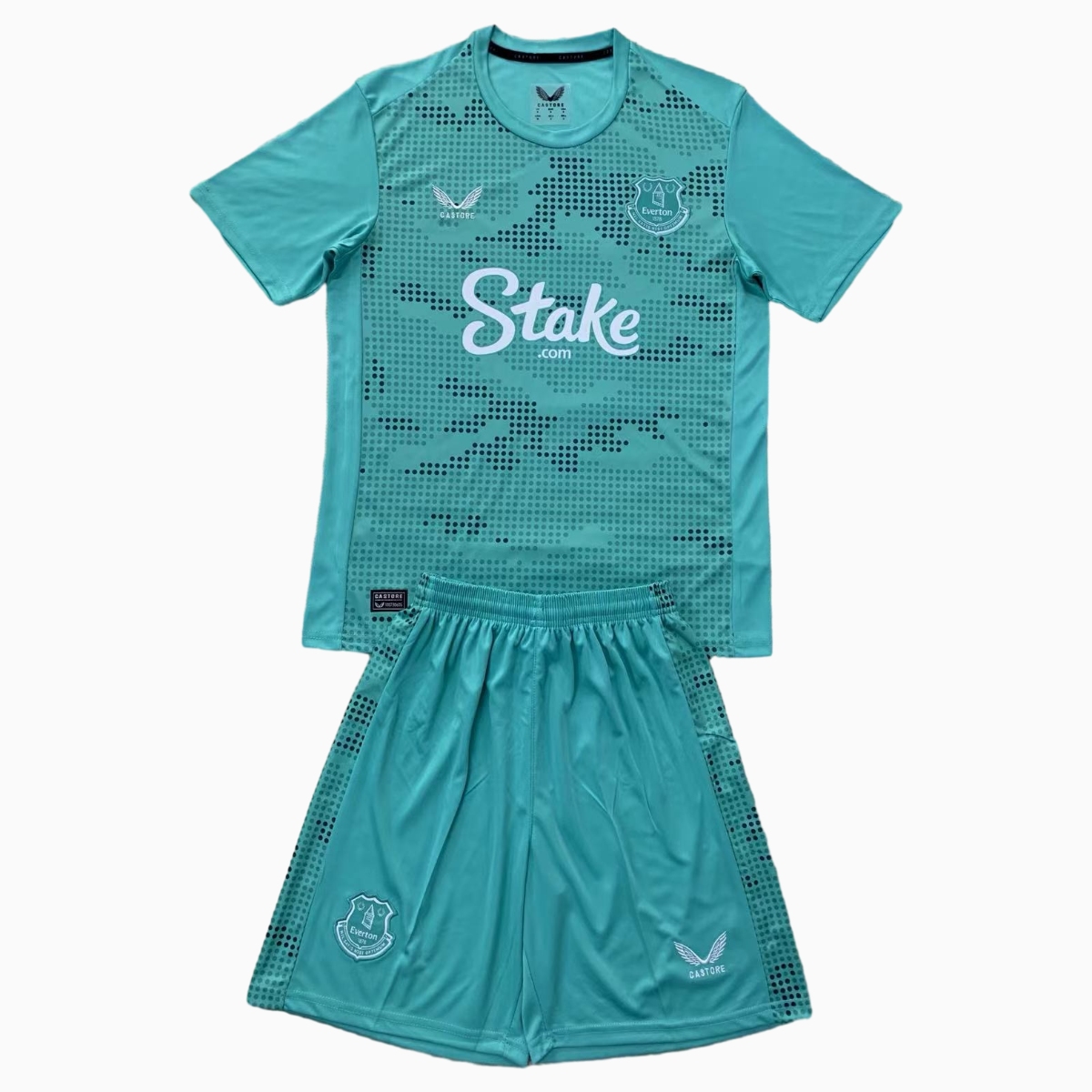 Everton 24-25 Lake Blue Goalkeeper Men's Adult Jersey Set - Fans Version - ReplicasJersey