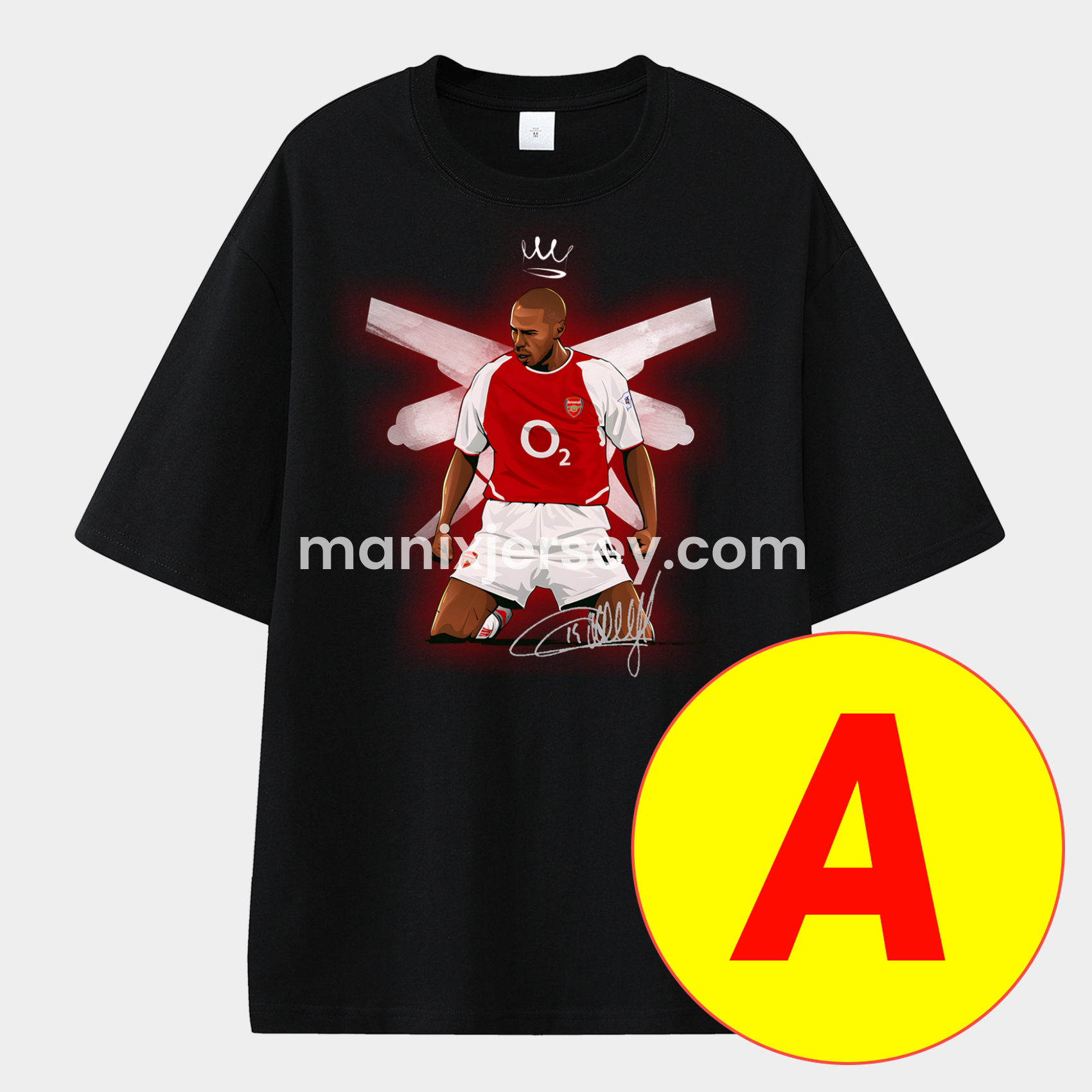 Arsenal Henry Wenger Saka Gunners Unisex Pure Cotton T-shirt - ReplicasJersey