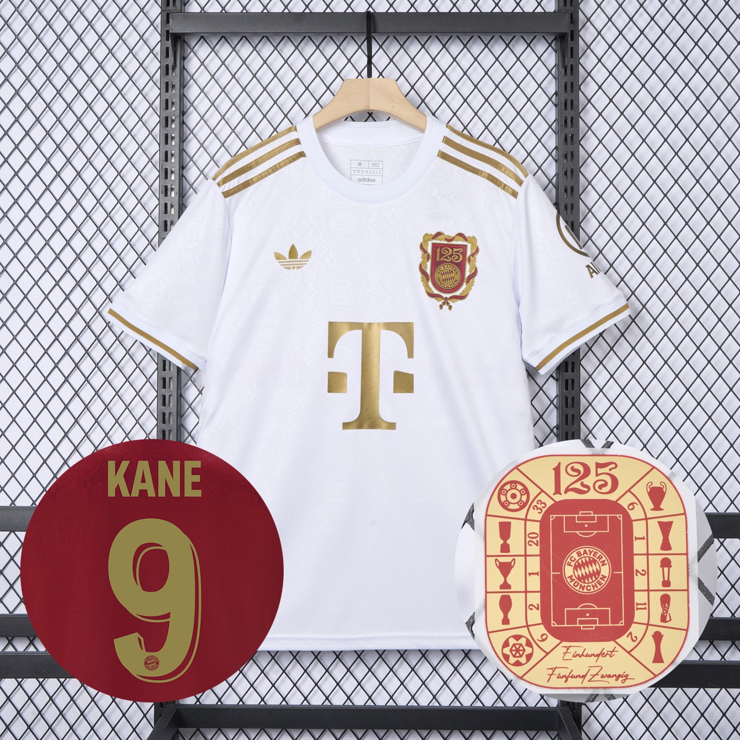 Bayern Munich 2025 White 125th Anniversary Jersey - Fans Version - ReplicasJersey