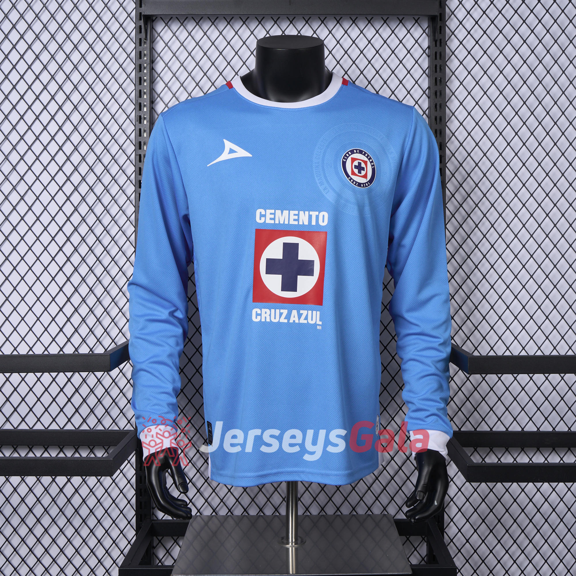 Cruz Azul 24-25 Home Long Sleeve Jersey - Player Version - ReplicasJersey