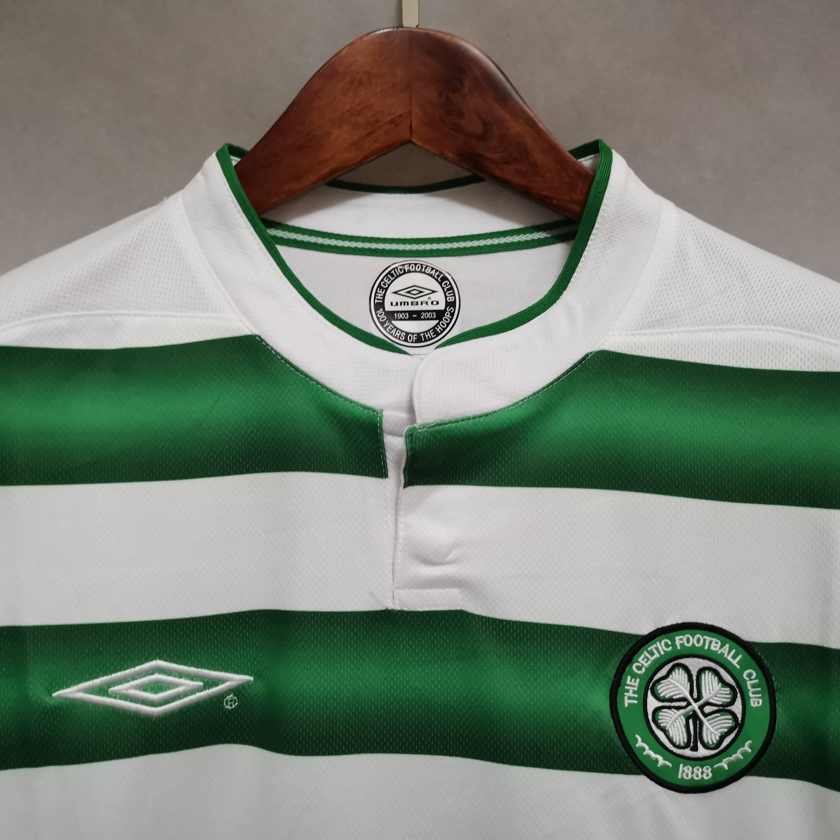 Retro Celtic 03-04 Home Stadium Jersey - ReplicasJersey