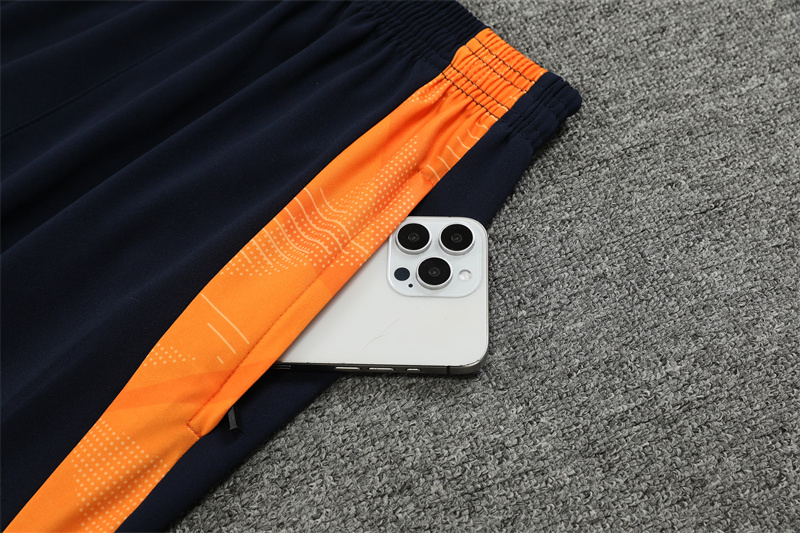 Real Madrid 24-25 Long Sleeve Training Set - Blue & Orange - ReplicasJersey