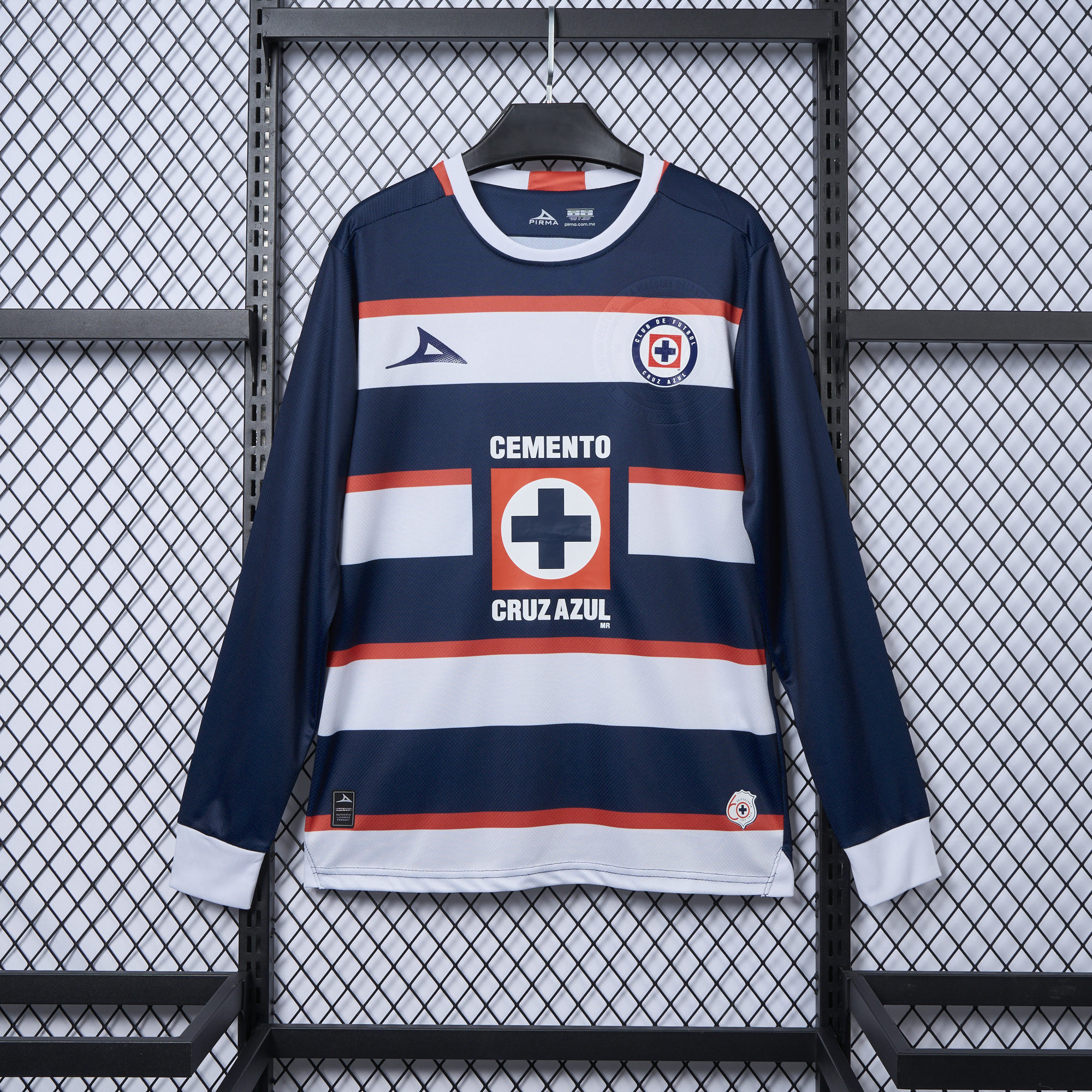 Cruz Azul 24-25 Blue Goalkeeper Long Sleeve Jersey - Fans Version - ReplicasJersey