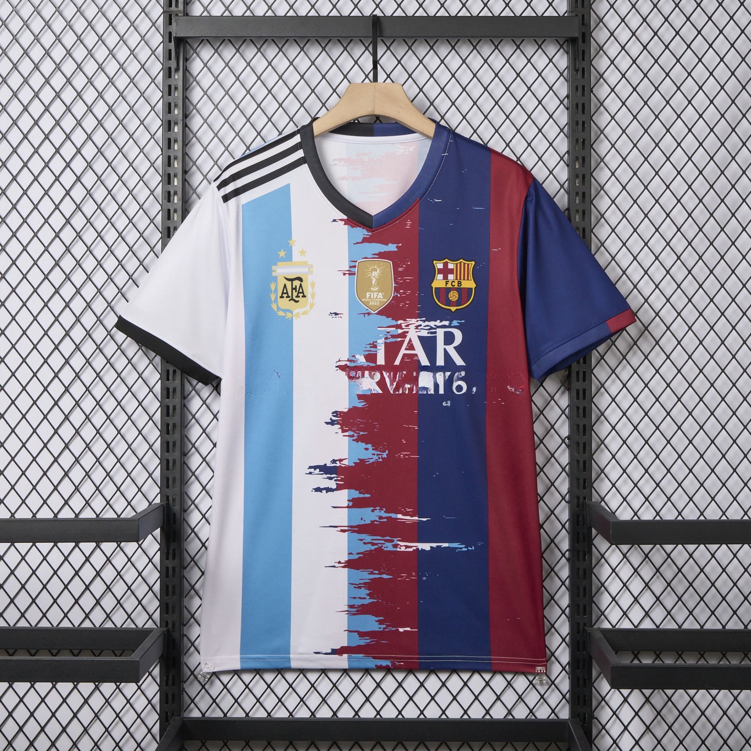 Messi Argentina & B.A.R.S.A Special Jersey - Fans Version - ReplicasJersey