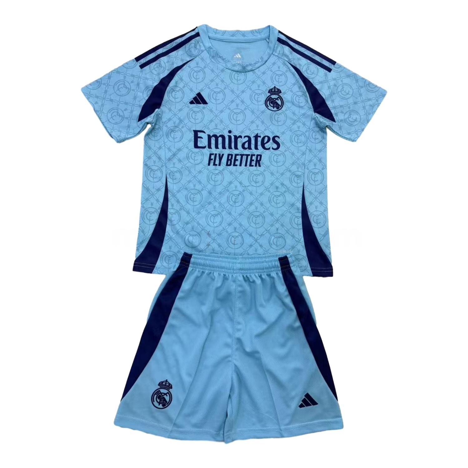 Real Madrid 25-26 Blue Concept Men's Adult Jersey Set - Fans Version - ReplicasJersey
