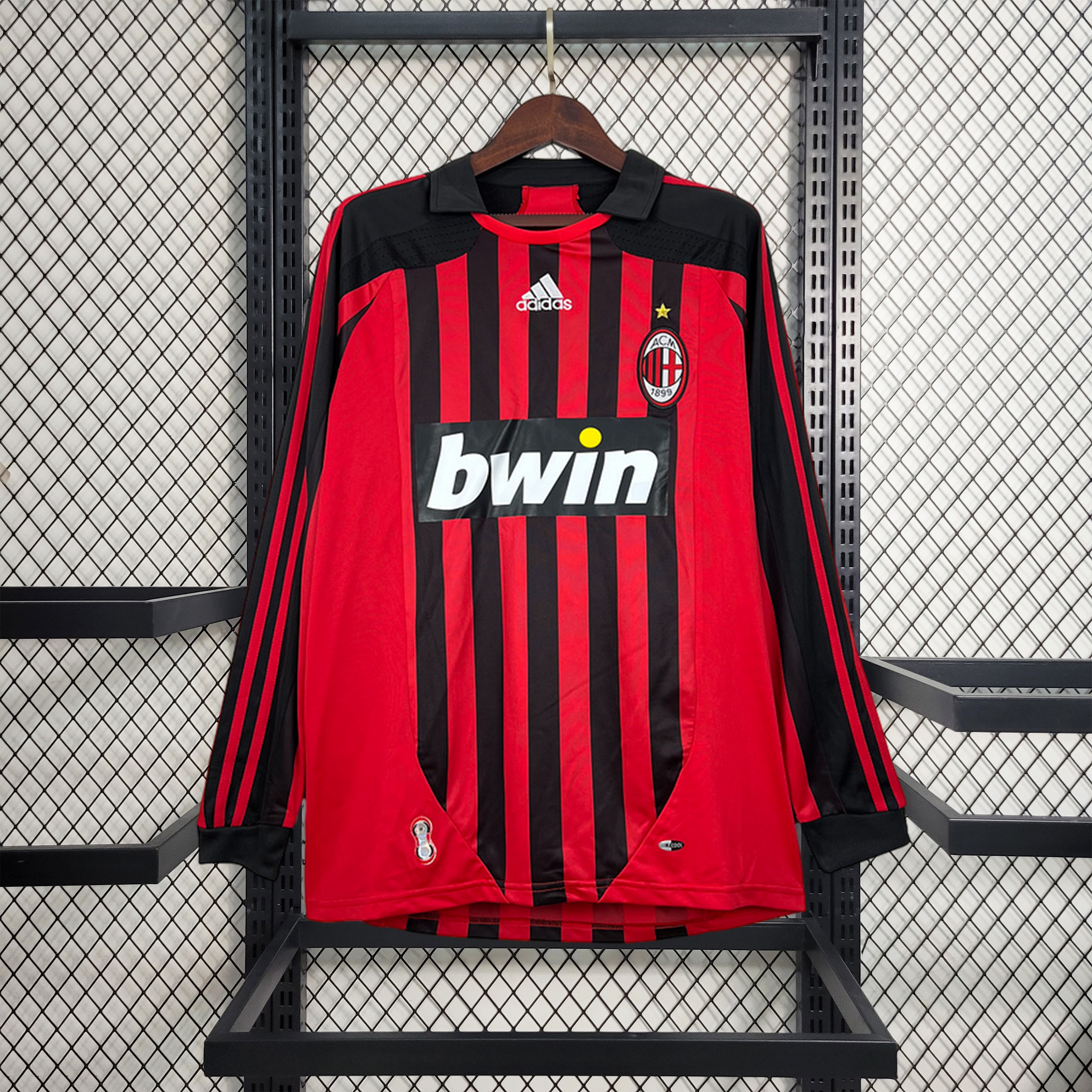 Retro AC Milan 2007-08 Home Long Sleeve Jersey - ReplicasJersey