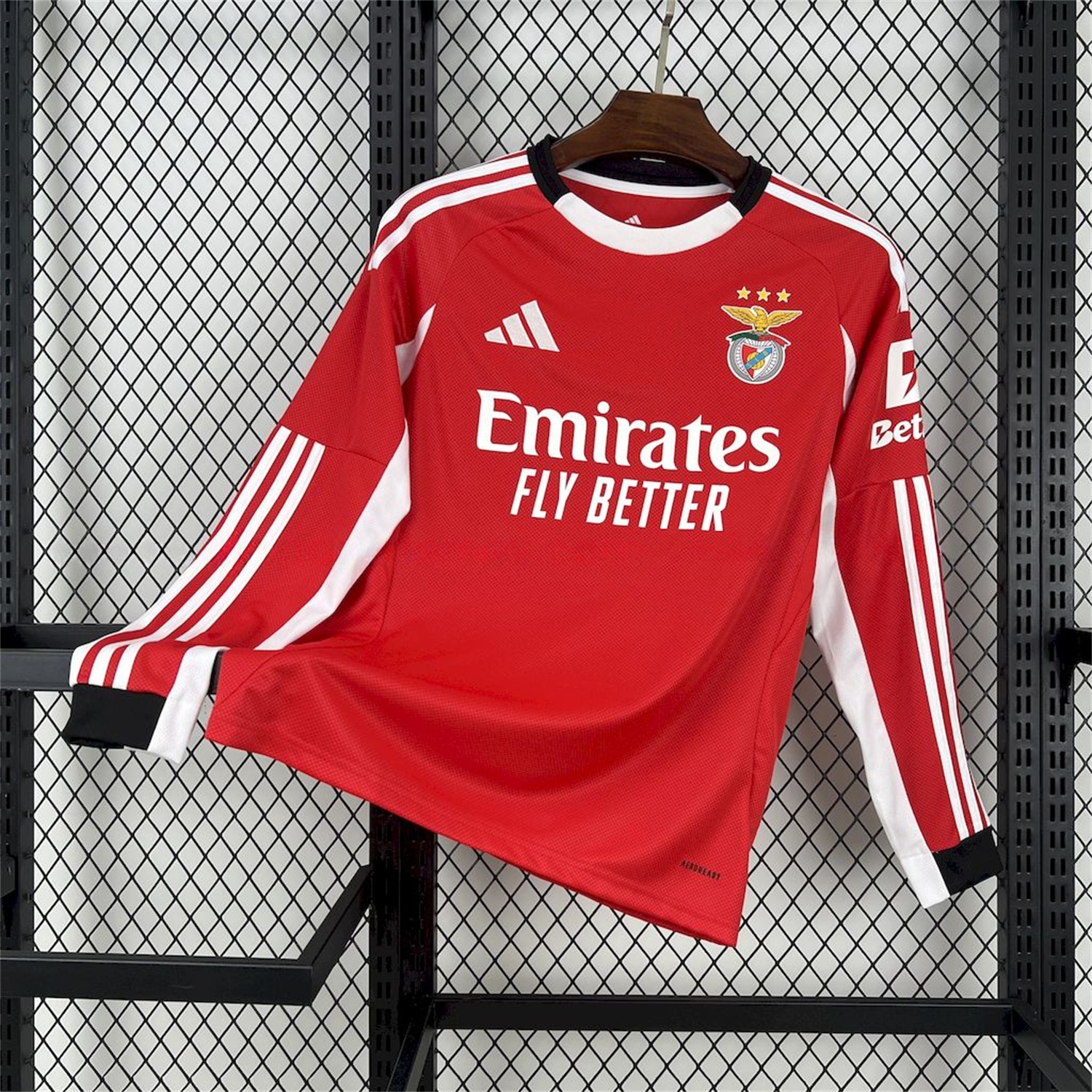 Benfica 25-26 Home Long Sleeves Jersey - Fans Version - ReplicasJersey