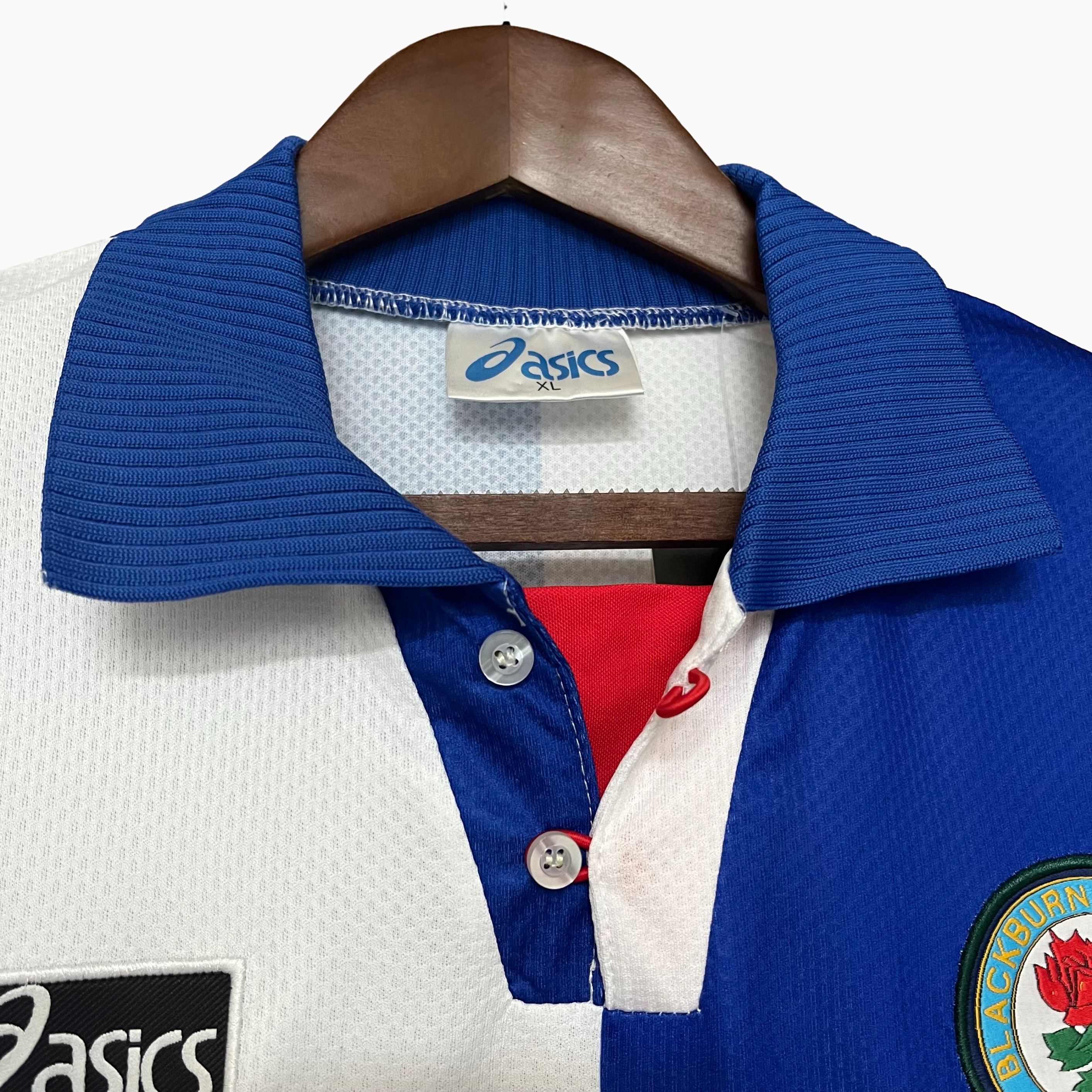 Retro Blackburn Rovers 1994-95 Home Stadium Jersey - ReplicasJersey