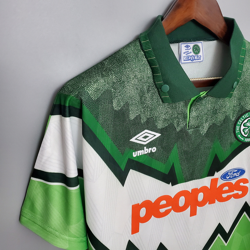 Retro Celtic 91-92 Away Stadium Jersey - ReplicasJersey