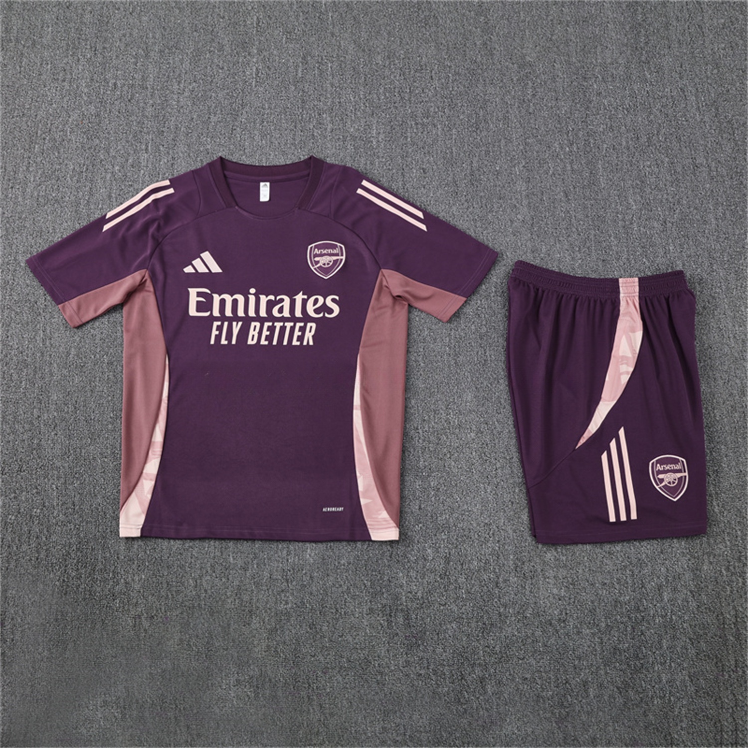 Arsenal 24-25 Short-Sleeve Training Set - Purple - ReplicasJersey
