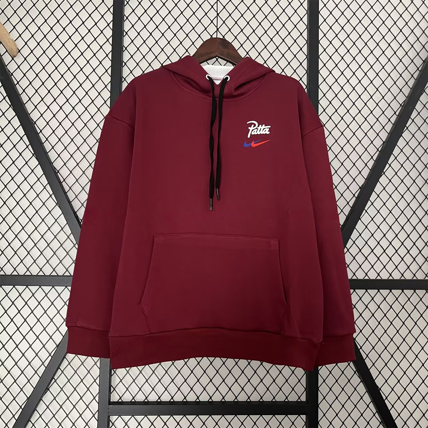 B.A.R.S.A x Patta 25-26 Red Unisex Pullover Hoodie - ReplicasJersey