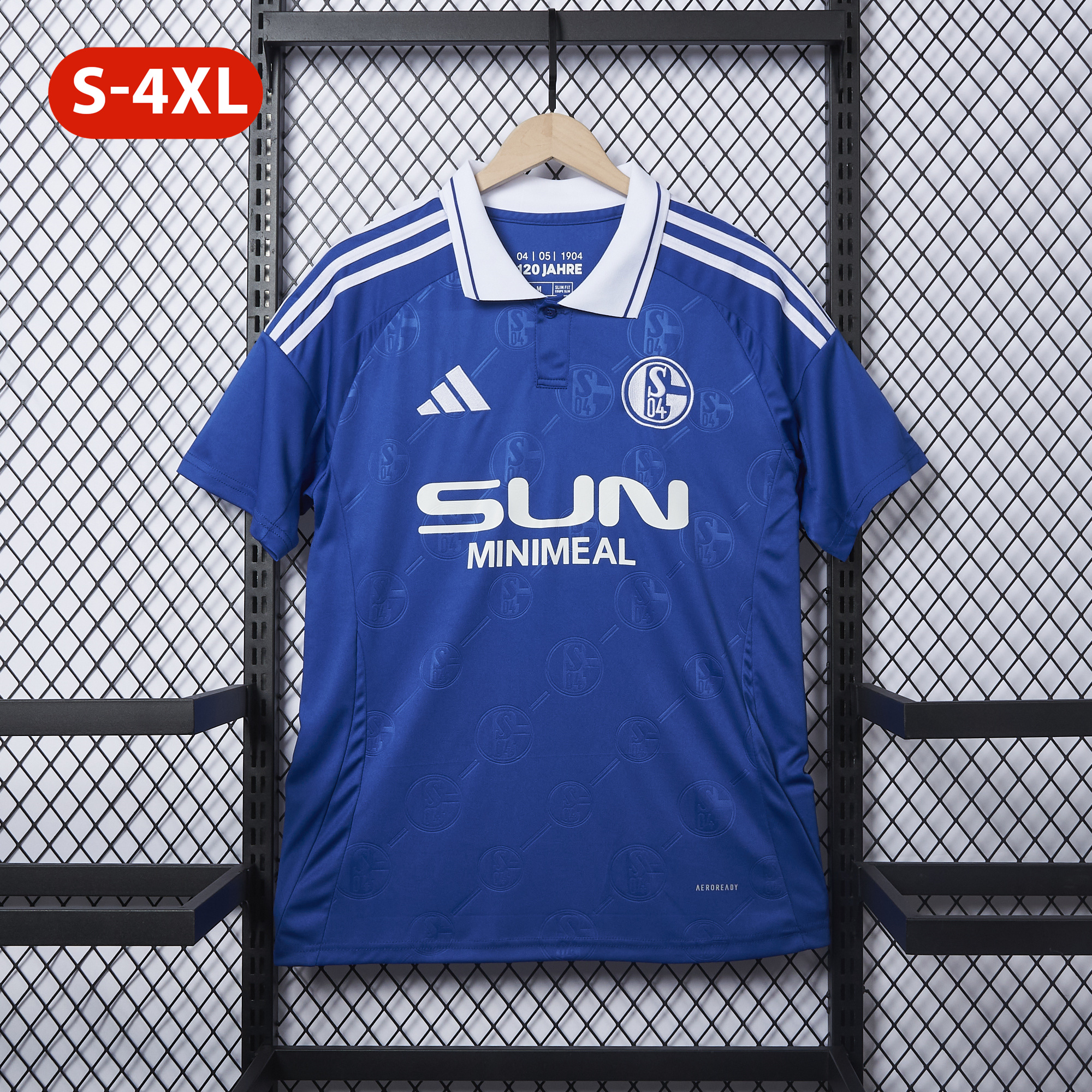 Schalke 04 24-25 Home Stadium Jersey - Fans Version - ReplicasJersey