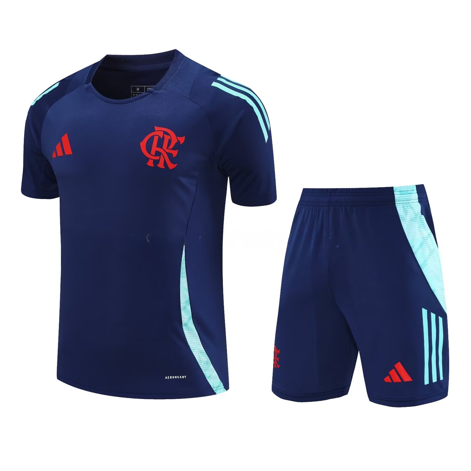 Flamengo 25-26 Short-Sleeve Kids Training Set - Royal Blue With Royal Blue - ReplicasJersey