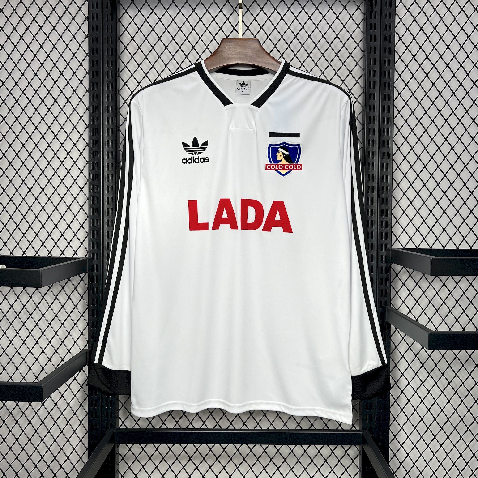 Retro Colo Colo 1991 Home Long Sleeve Jersey - ReplicasJersey