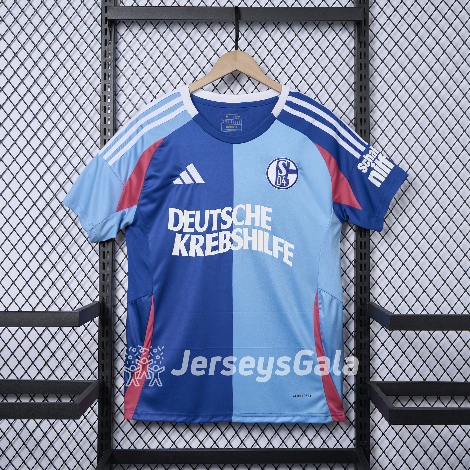 Schalke 04 24-25 German Cancer Aid Special Jersey - Fans Version - ReplicasJersey