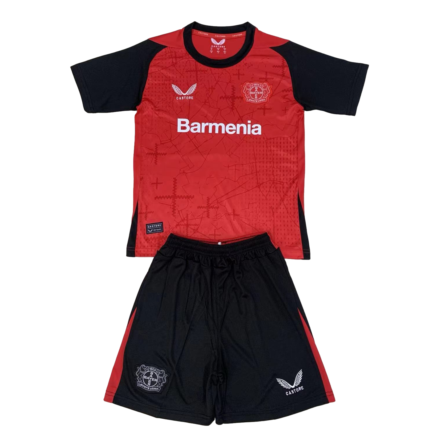 Bayer 04 Leverkusen 24-25 Home Stadium Kids Kit - ReplicasJersey