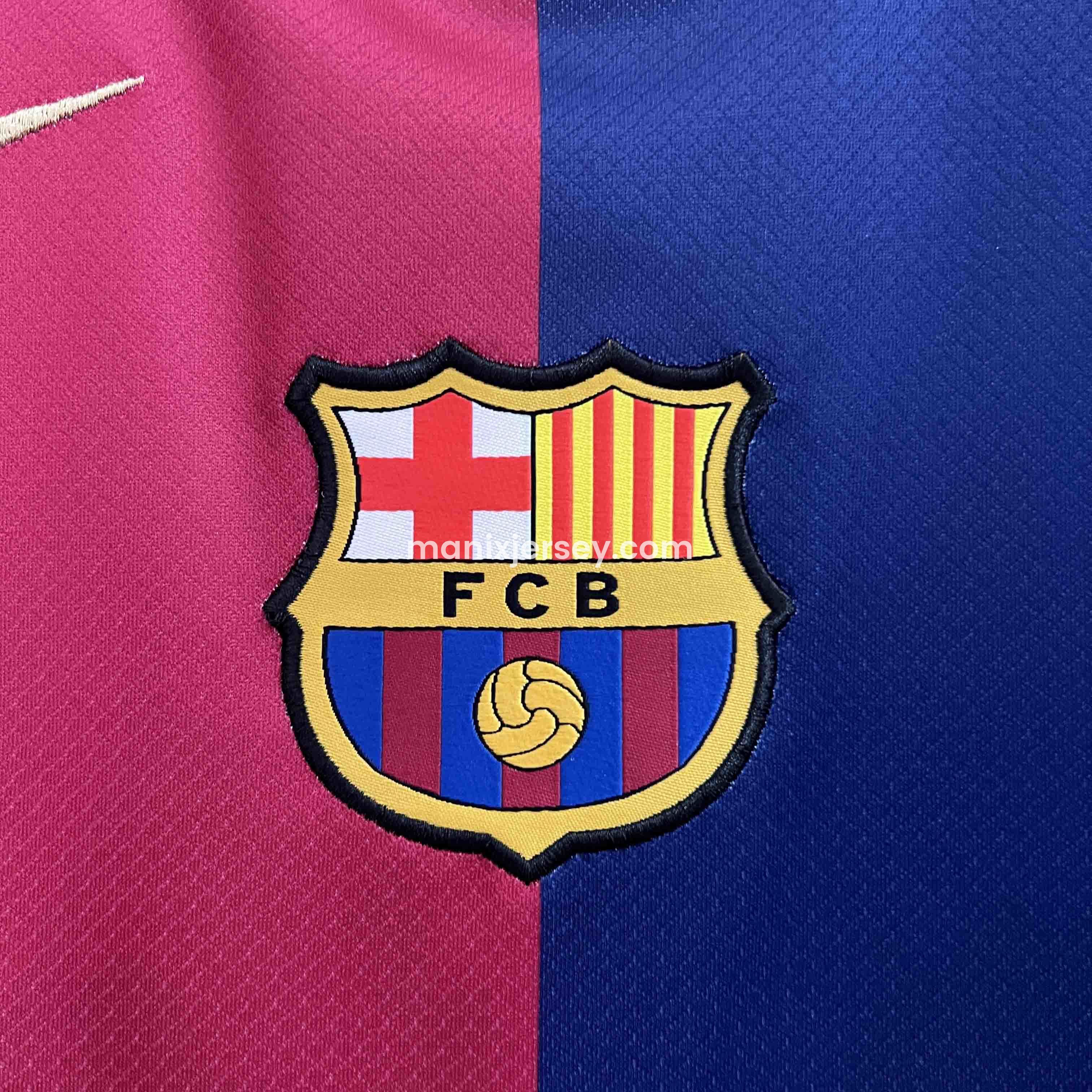 【Copa del Rey Patch Set】B.A.R.S.A 24-25 Home Jersey - Fans Version - ReplicasJersey