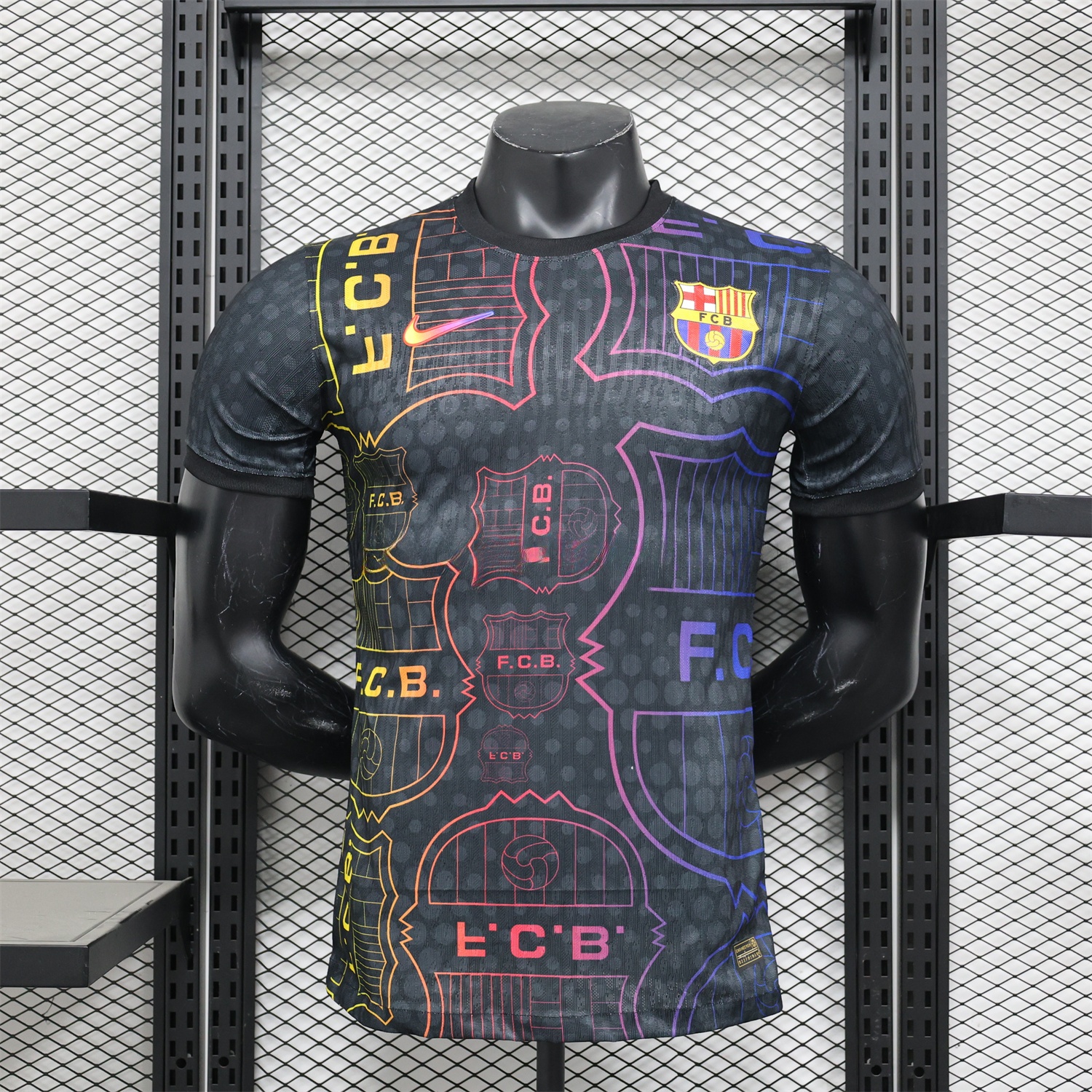 B.A.R.S.A 24-25 Black Fluorescent ICON Special Edition Jersey - Player Version - ReplicasJersey