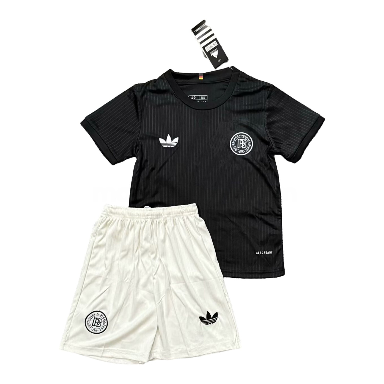 Germany 2025 Black 125-Year Anniversary Kids Kit - ReplicasJersey