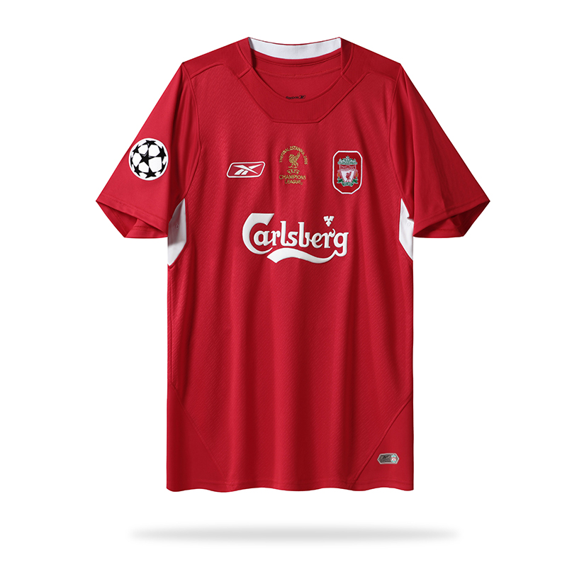 Retro Liver.pool 2005 Home Stadium Jersey - with UEFA Champions League Final Patch - ReplicasJersey
