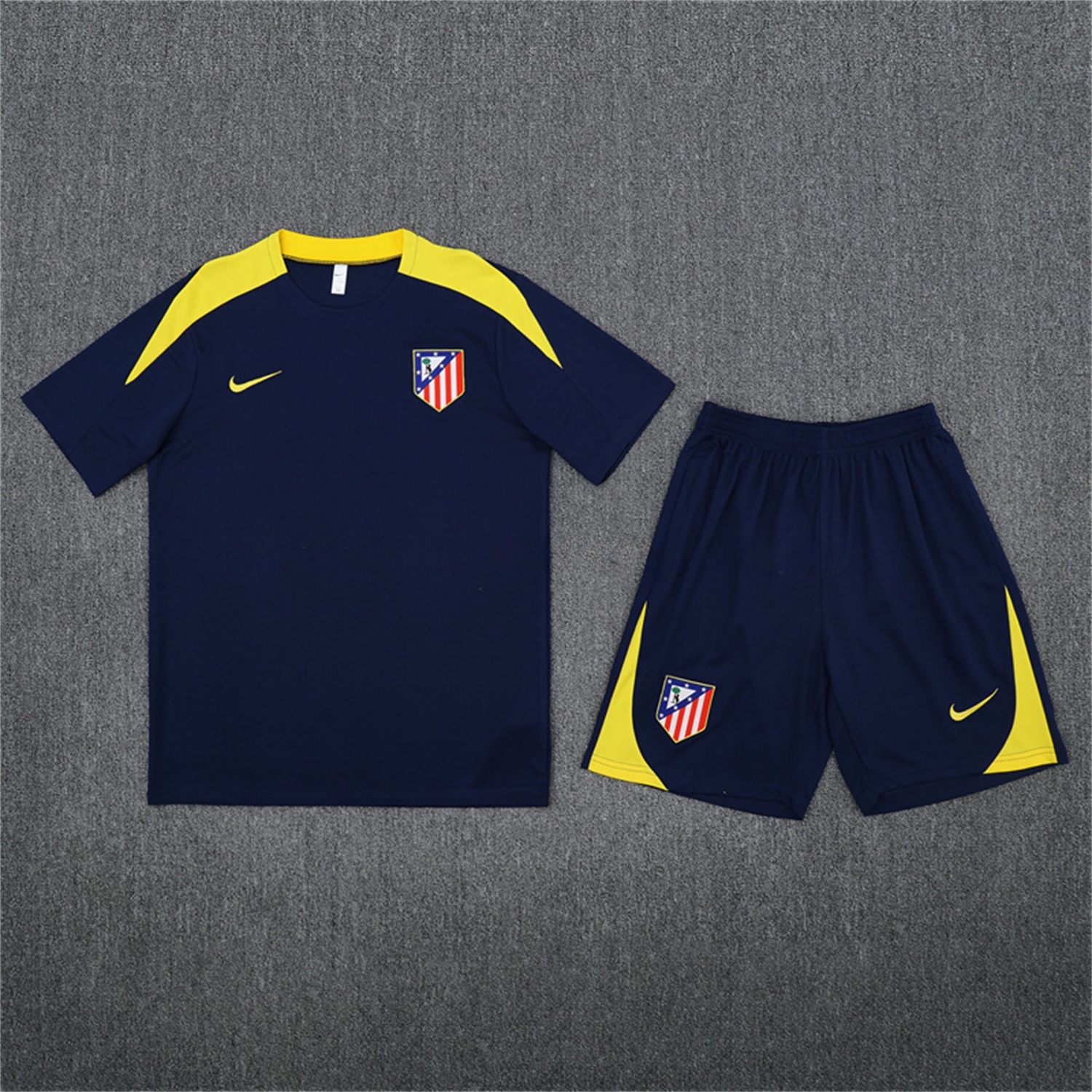 Atletico Madrid 25-26 Kids Short-Sleeve Training Set - Royal Blue - ReplicasJersey