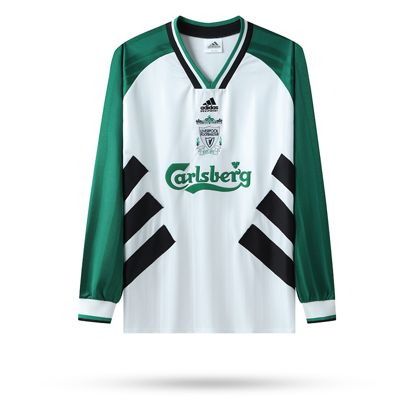 Retro Liver.pool 1993-95 Away Stadium Long Sleeve Jersey - ReplicasJersey