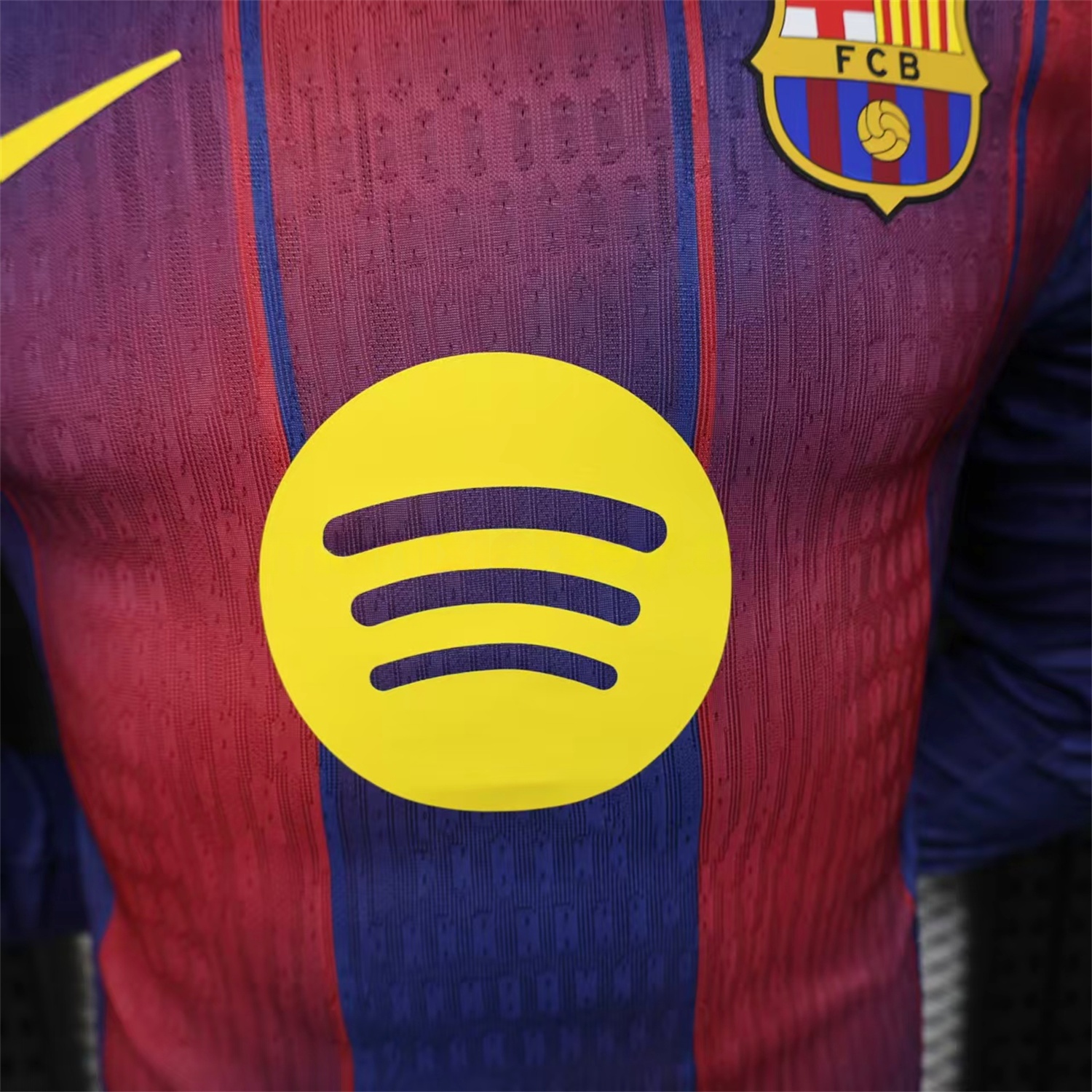 B.A.R.S.A 25-26 Home Long Sleeves Jersey (Leaked Version 2) - Player Version - ReplicasJersey